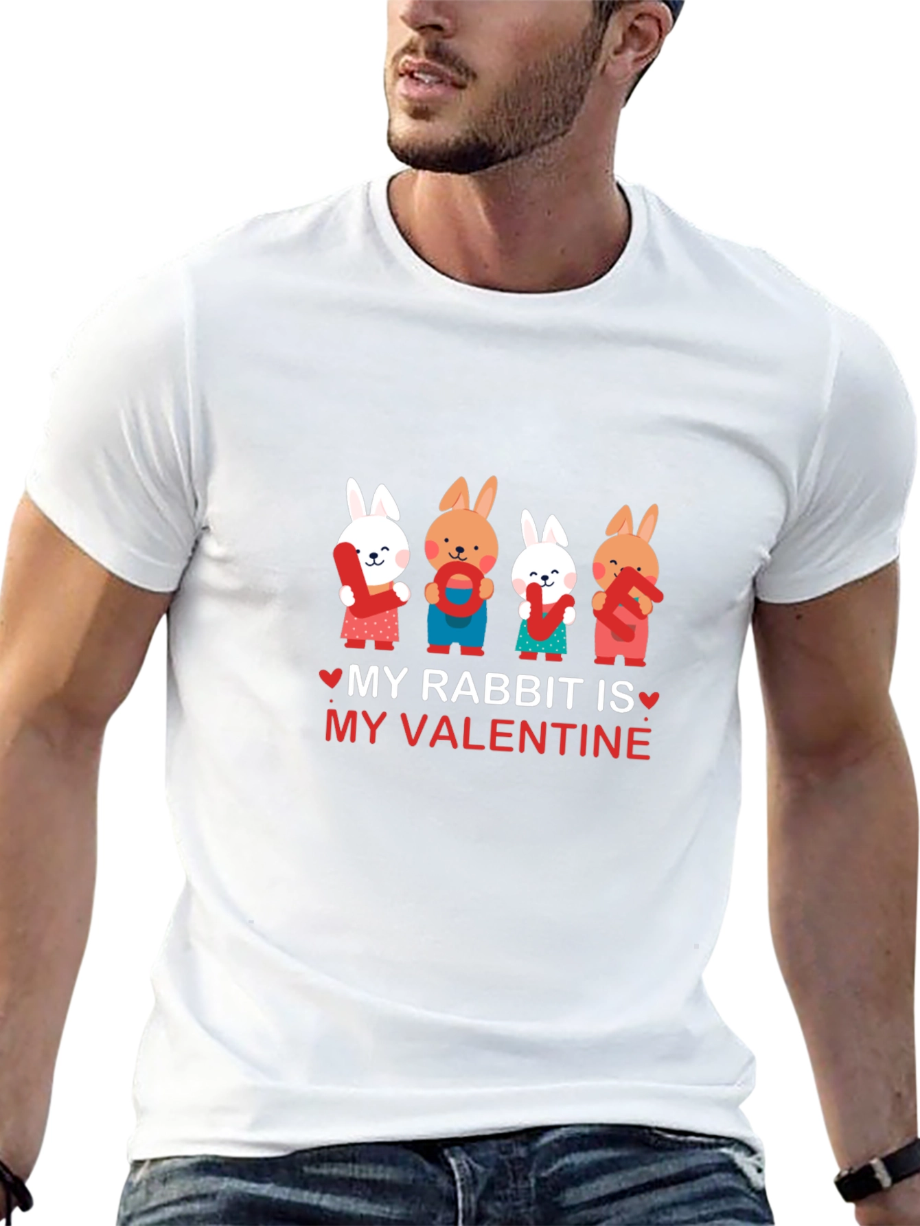 My Rabbit is My Valentine Graphic Tee
