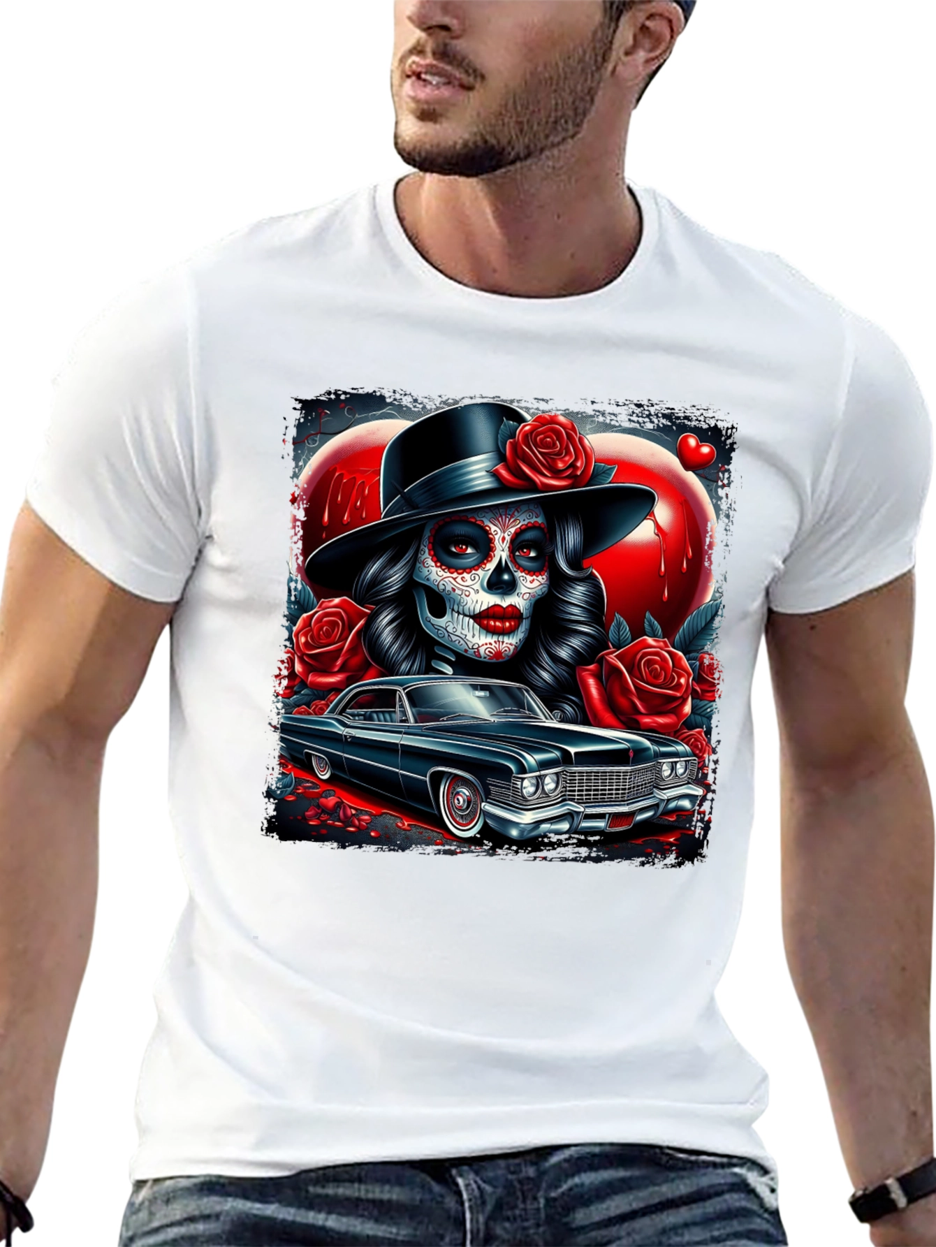 Day of the Dead Car T-Shirt