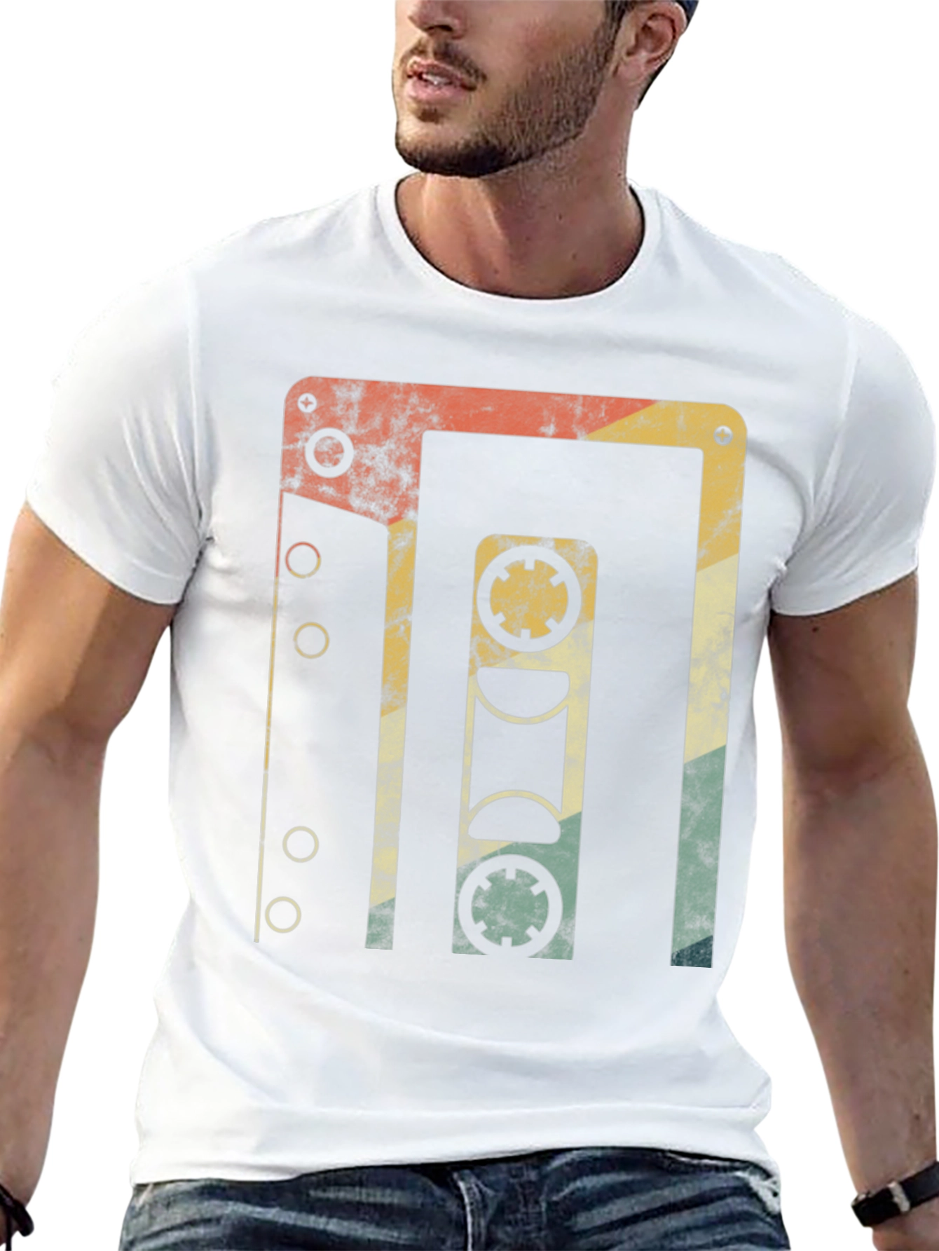 Retro Cassette Tape Graphic T-Shirt