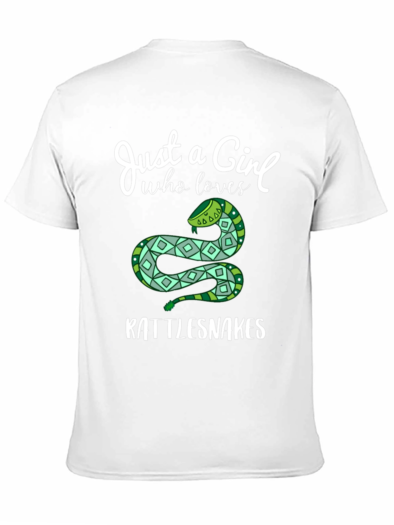 Just a Girl Who Loves Rattlesnakes Black T-Shirt