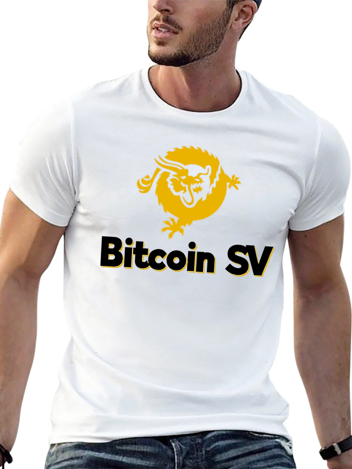 Bitcoin SV Dragon Graphic Tee - Black
