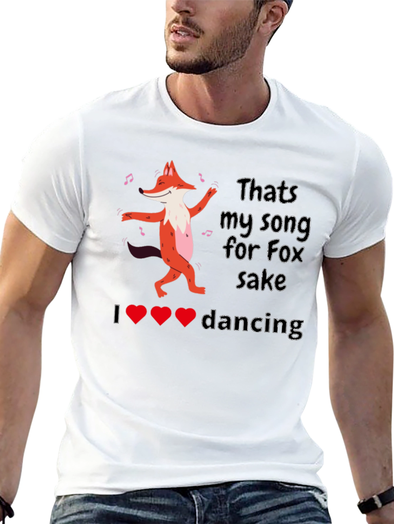 Dancing Fox Graphic Tee - Thats My Song!