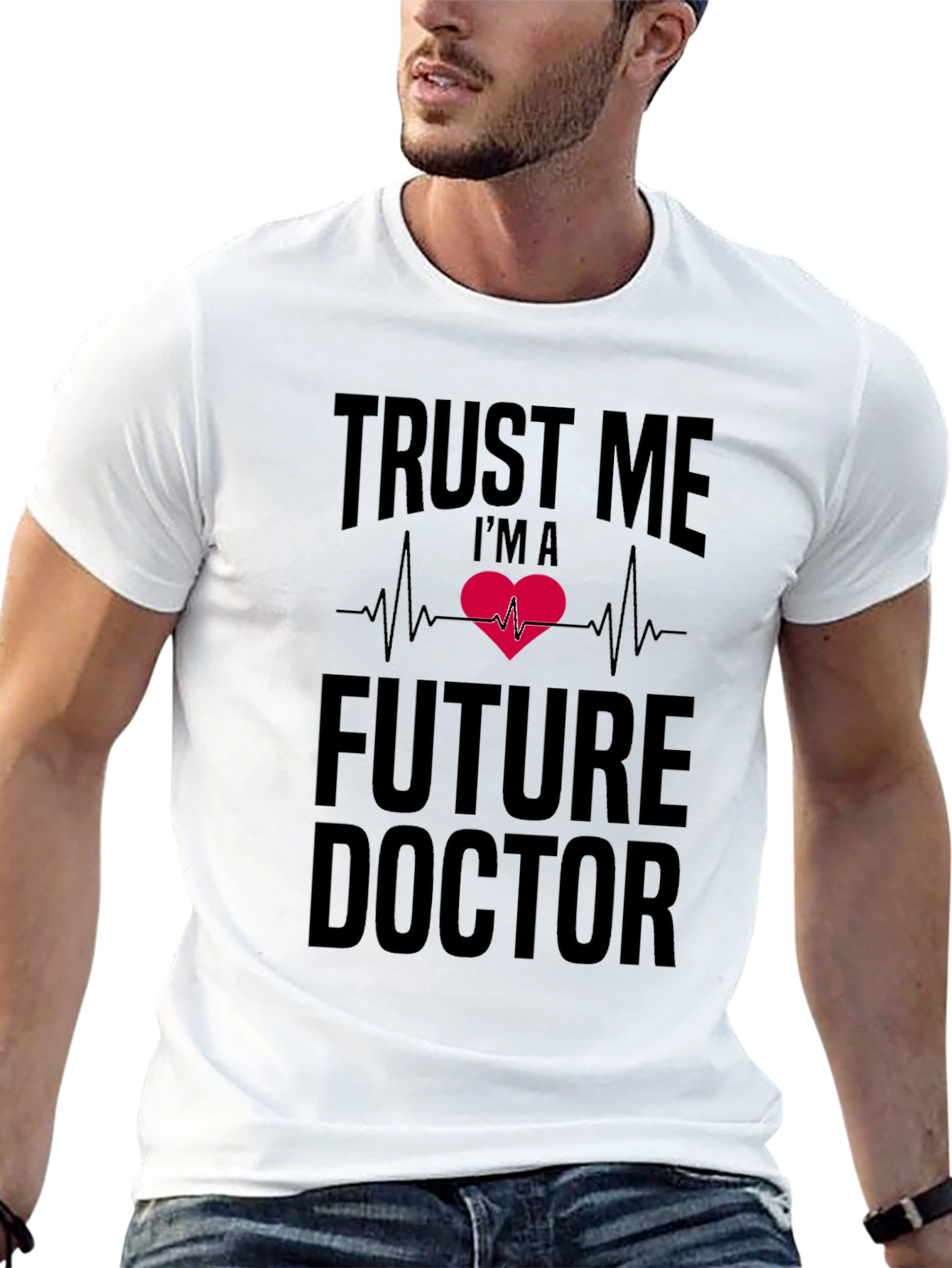 Future Doctor Heartbeat T-Shirt - Trust Me Print