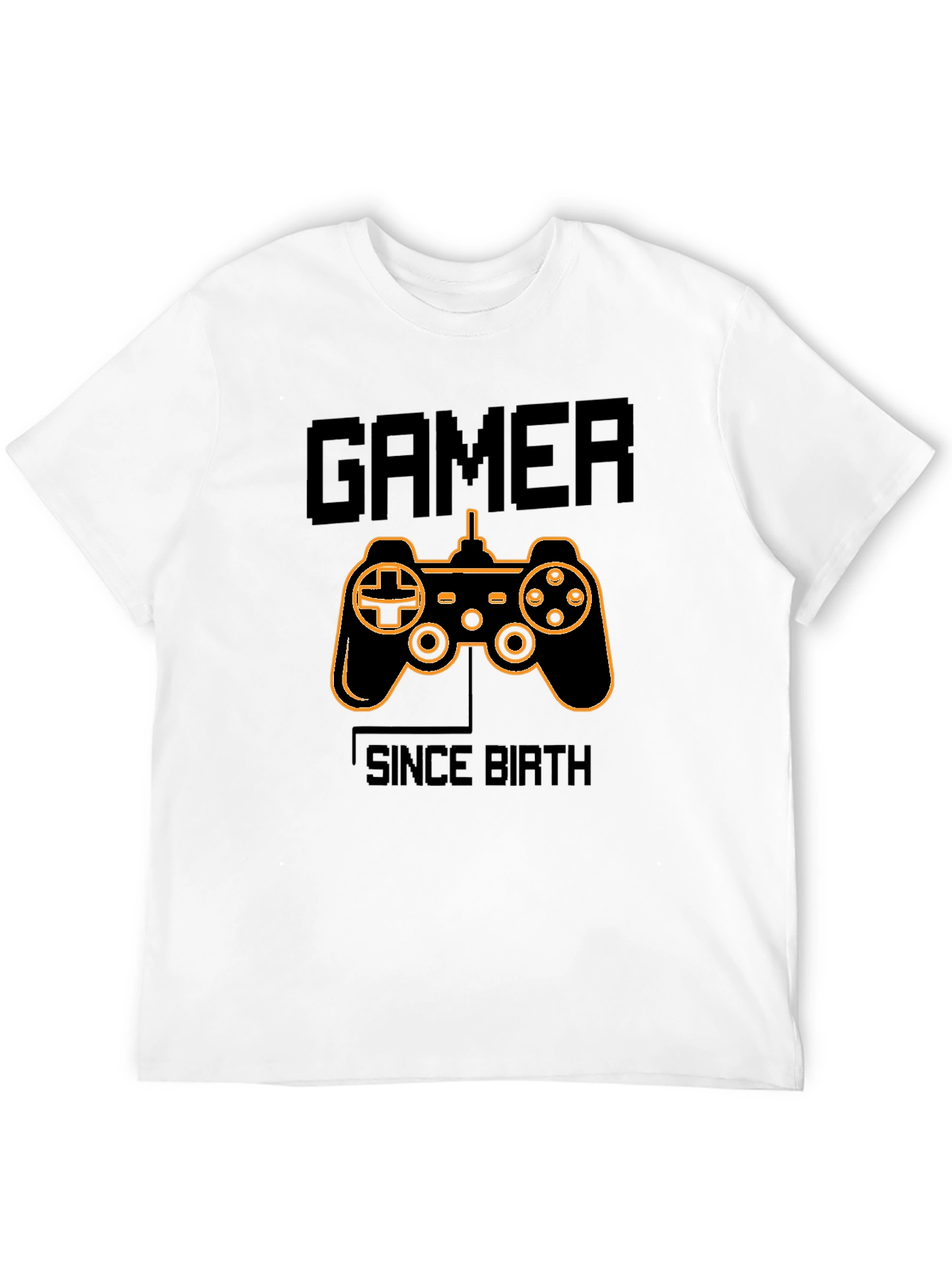 Gamer Since Birth Black Graphic Tee