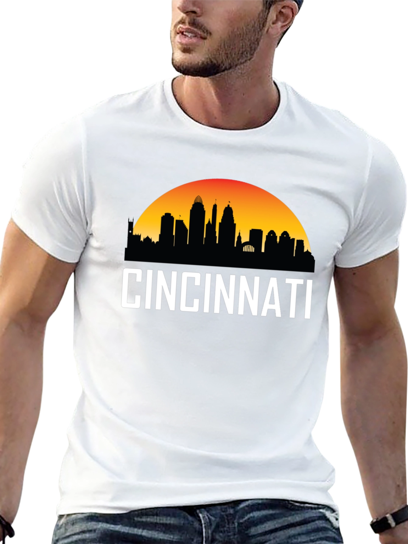 Cincinnati Skyline T-Shirt - City Pride Tee