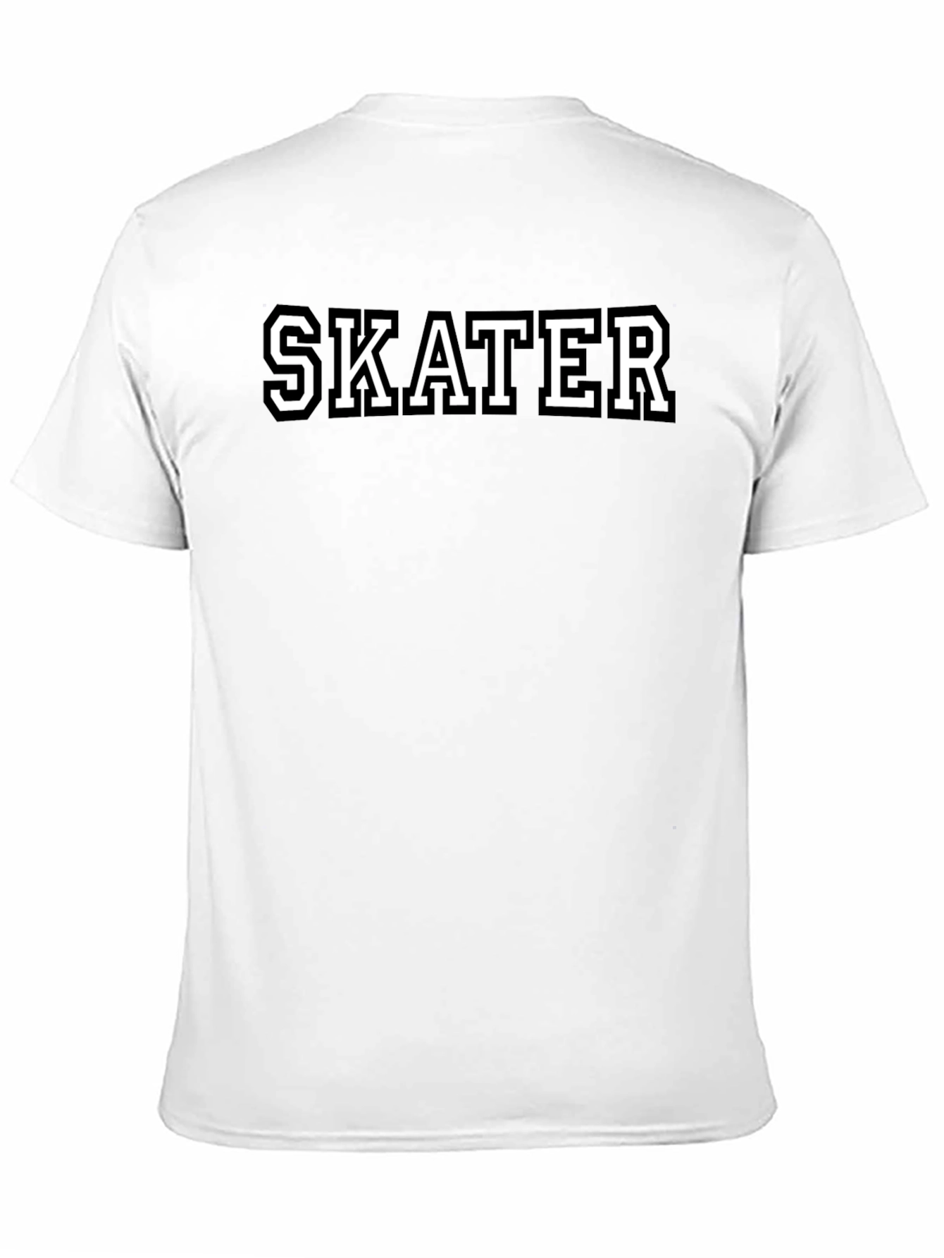 Skater Graphic Tee - Cool Black Casual T-Shirt