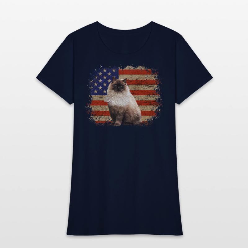 Ragdoll Cat Patriotic Independence Celebrations