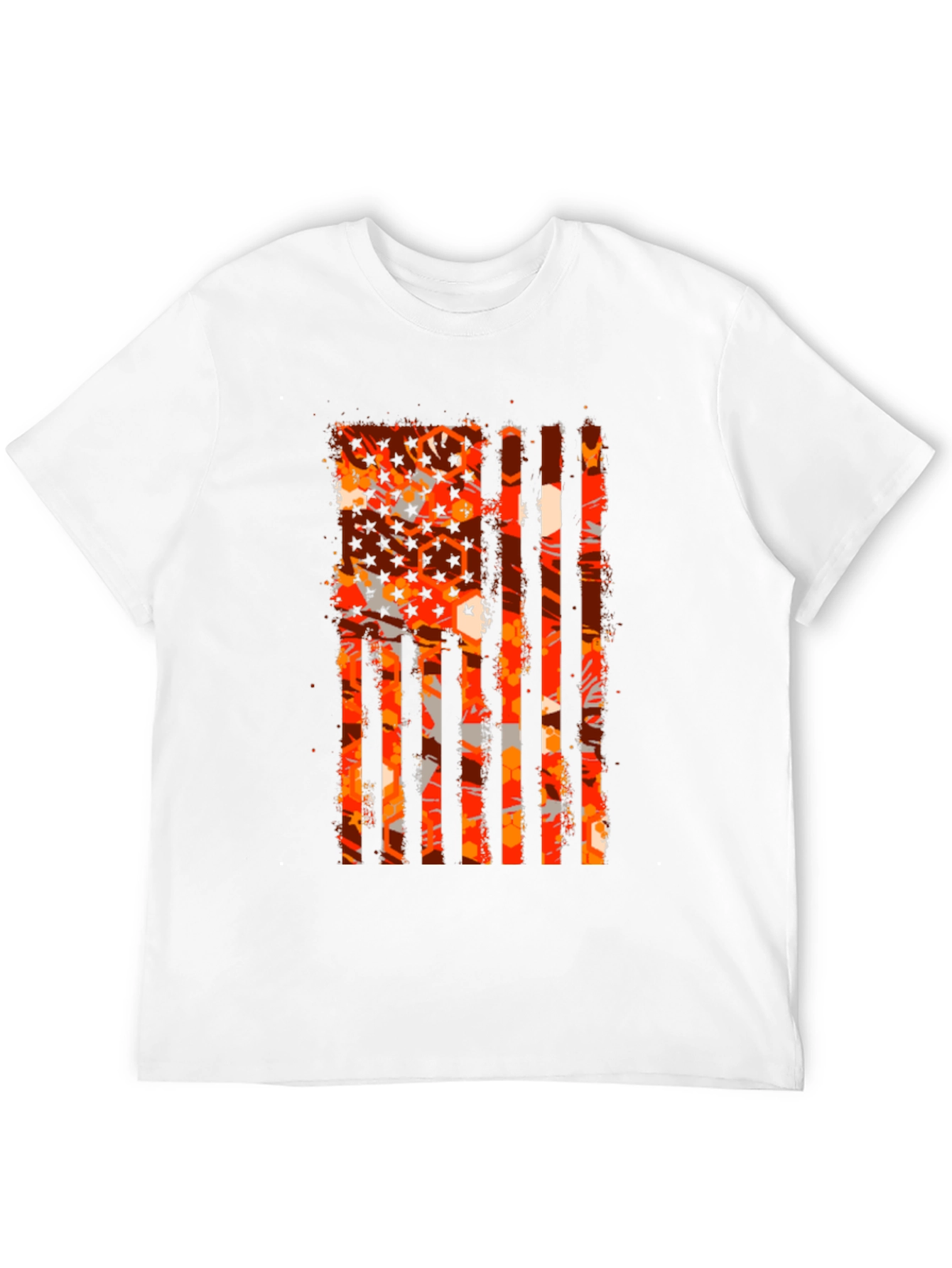 Patriotic Distressed American Flag Graphic Tee