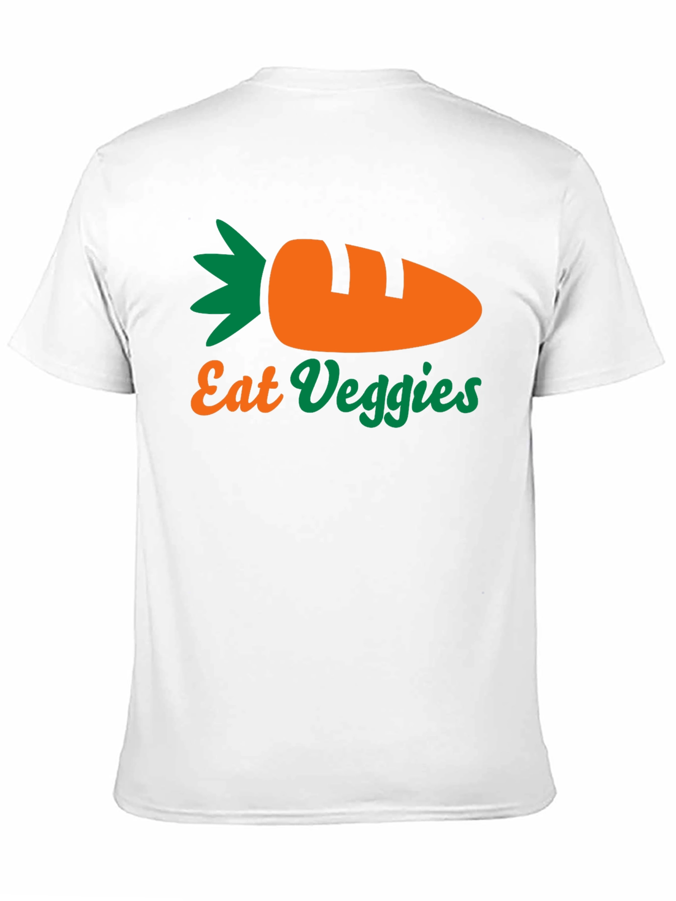 Eat Veggies T-Shirt - Black Carrot Design