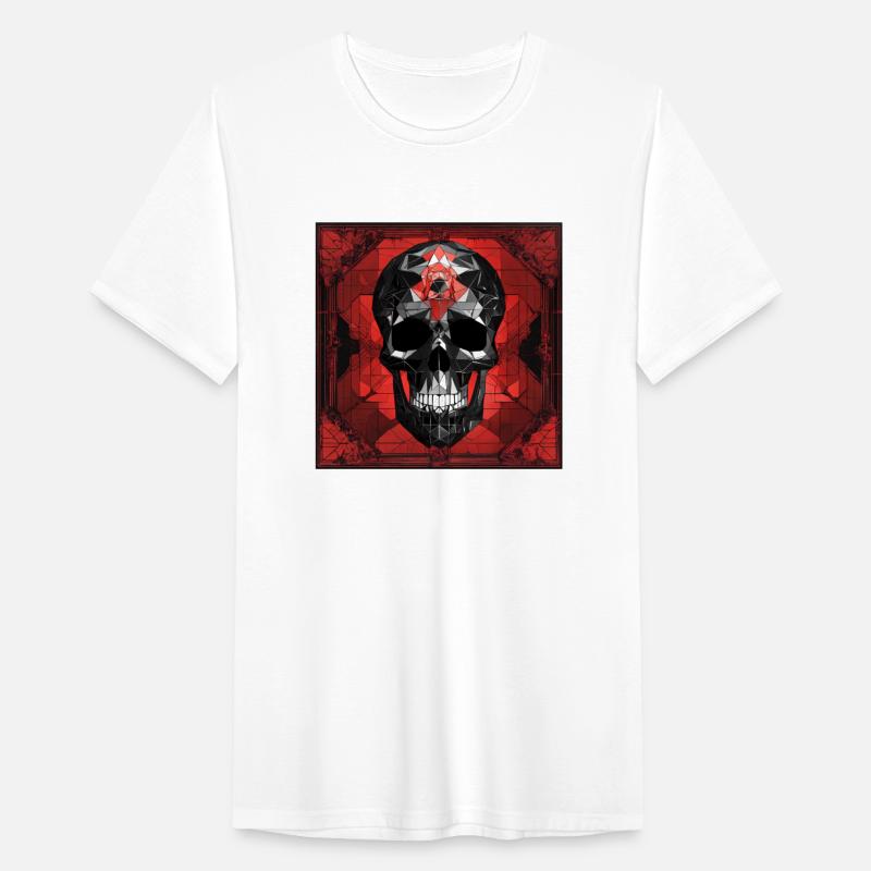 Red and black geometrical skull💕❤💥🌹❤💕❤🌹❤❤🌹💕