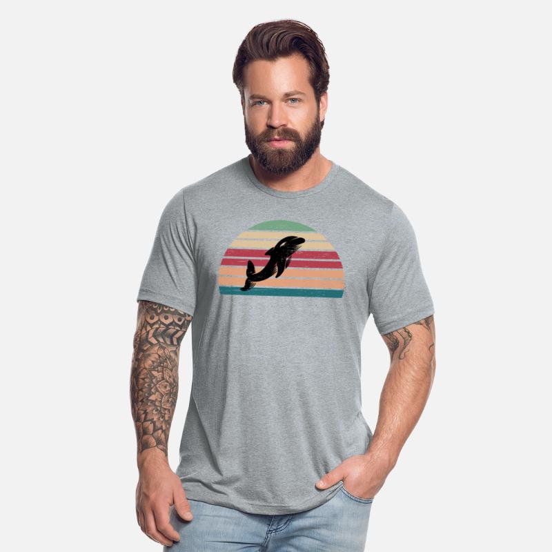 Retro Dolphin Marine Animal Sea Diver