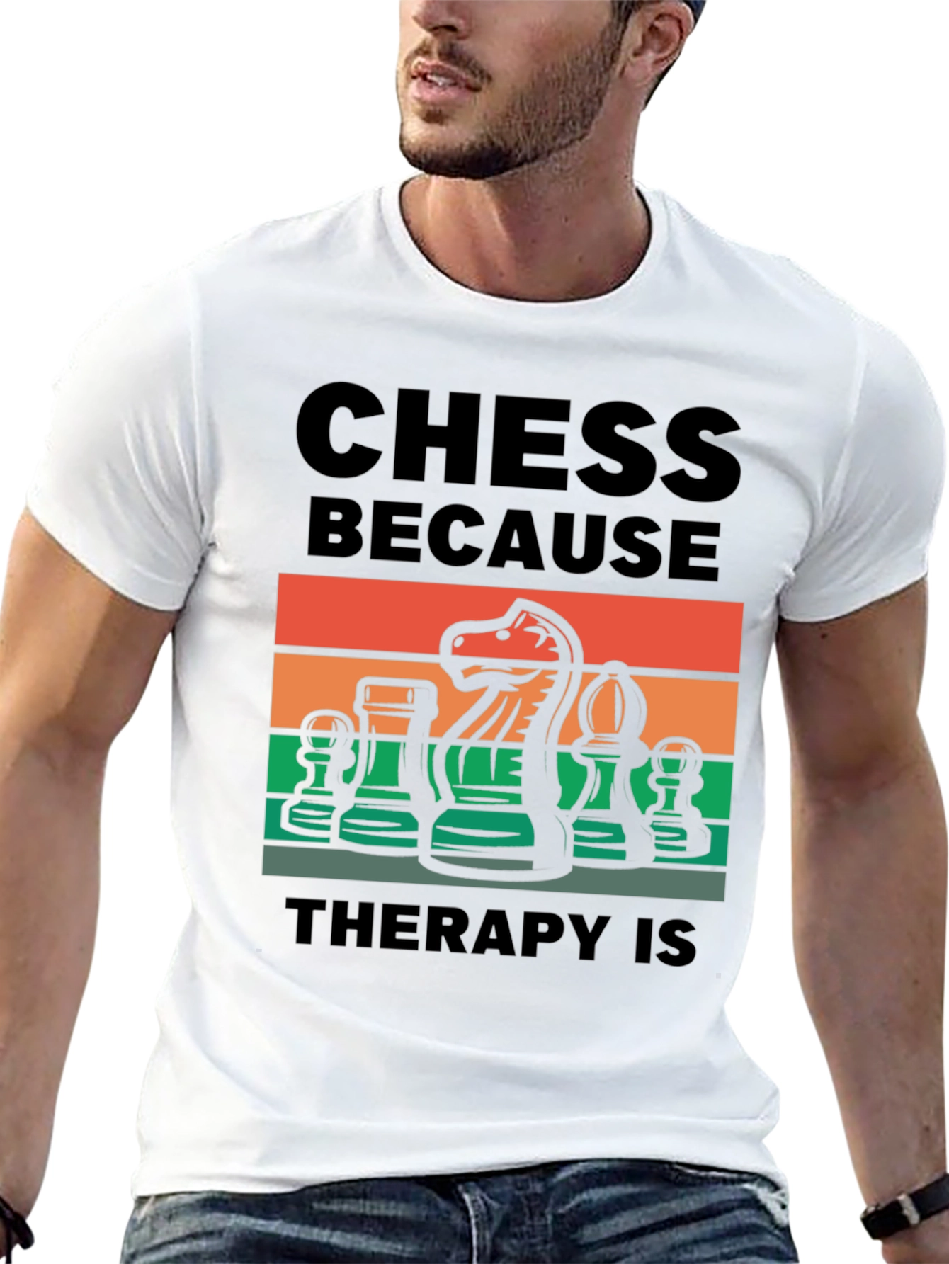 Chess Therapy Graphic Tee - Black