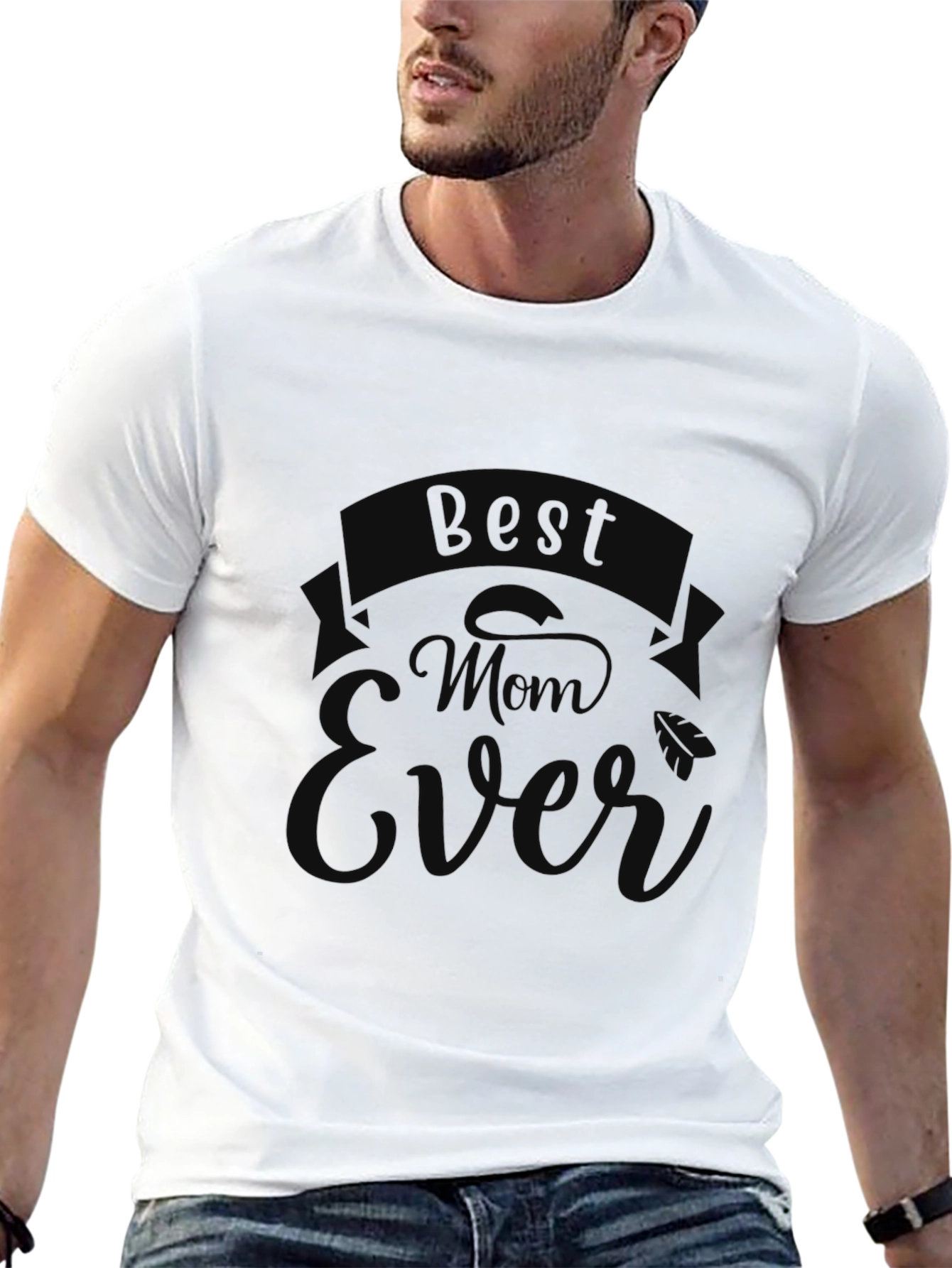 Best Mom Ever Black Graphic Tee