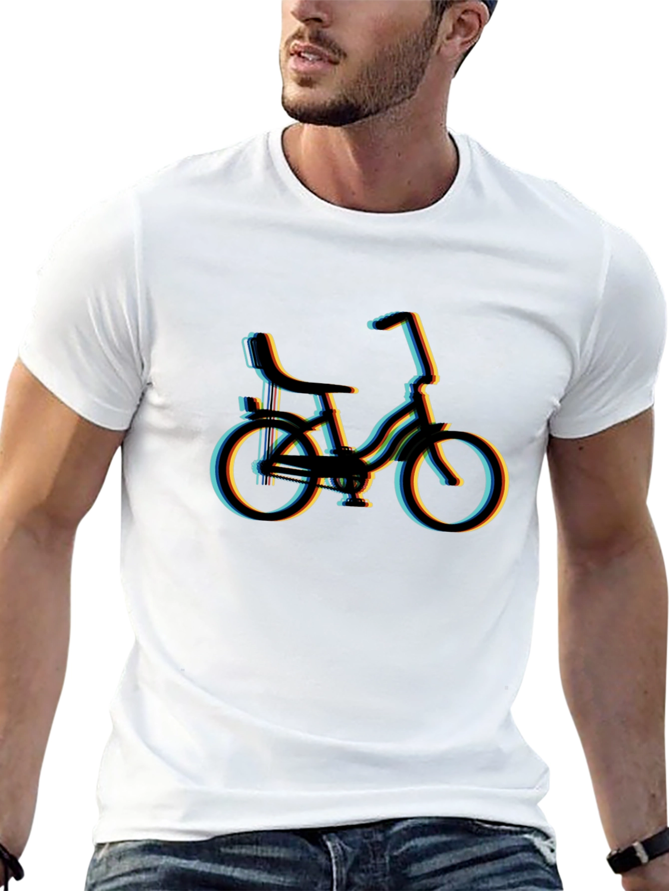 Retro Bicycle Black T-Shirt