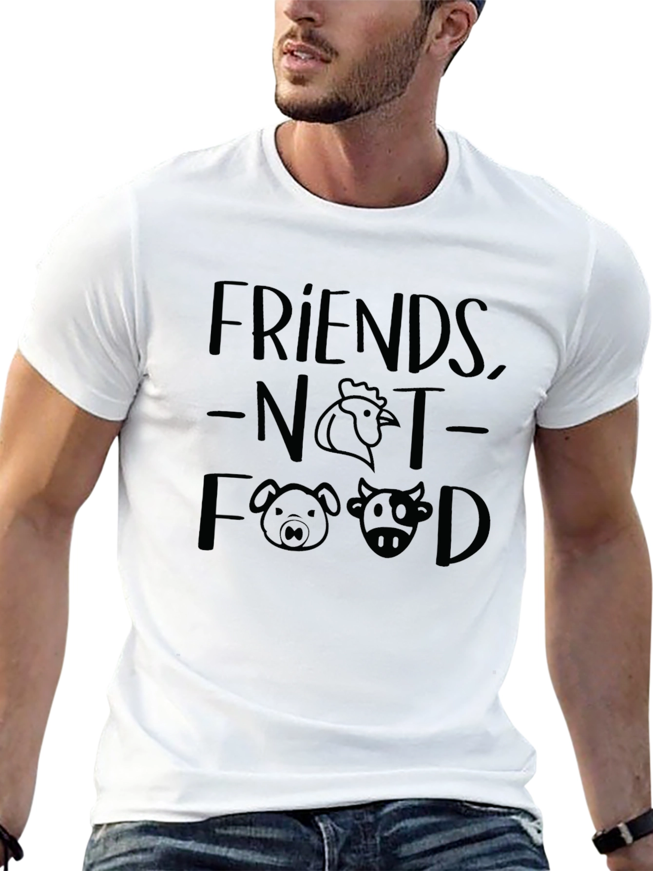 Friends Not Food Vegan T-Shirt