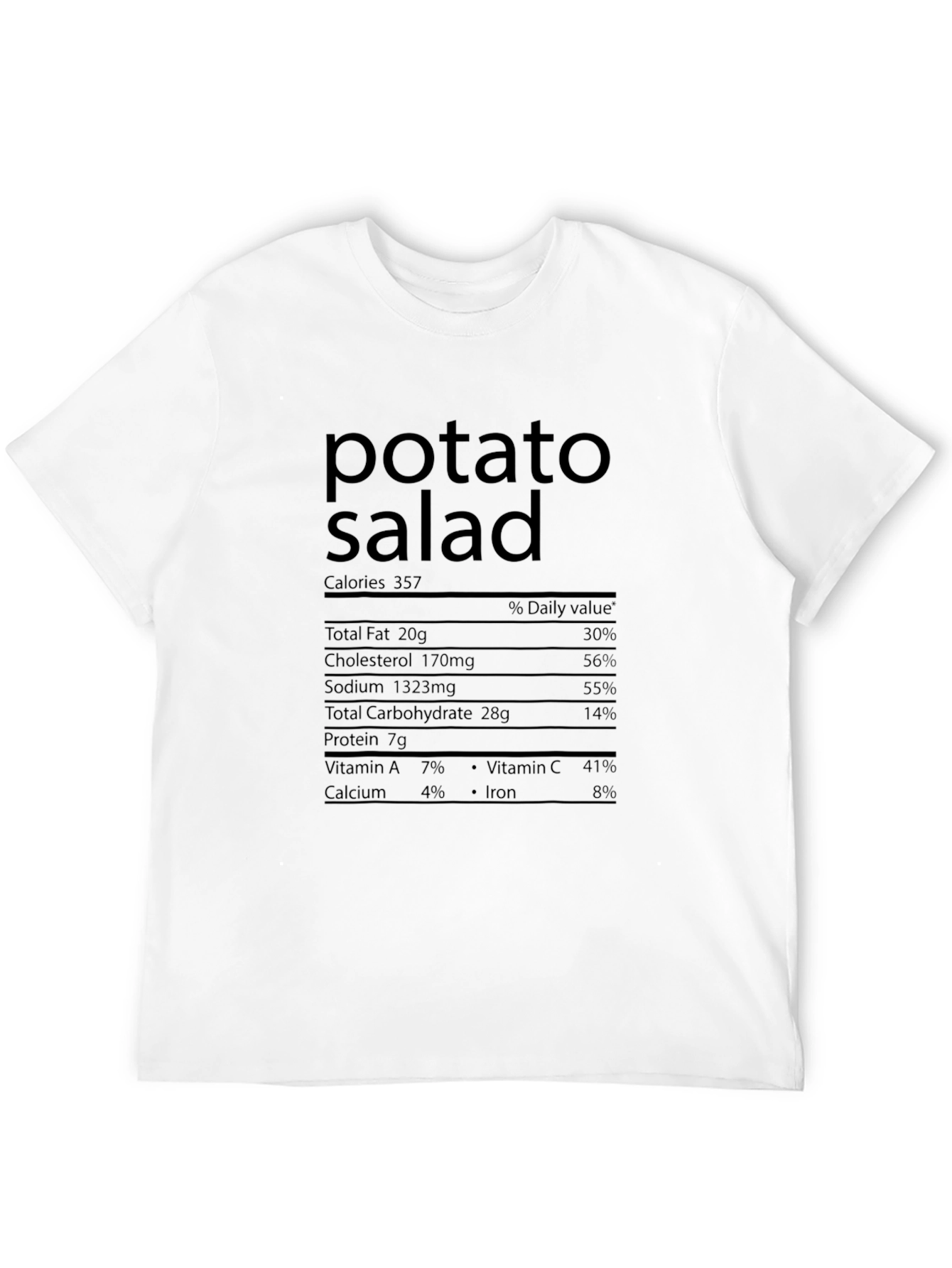 Potato Salad Nutrition Facts T-Shirt