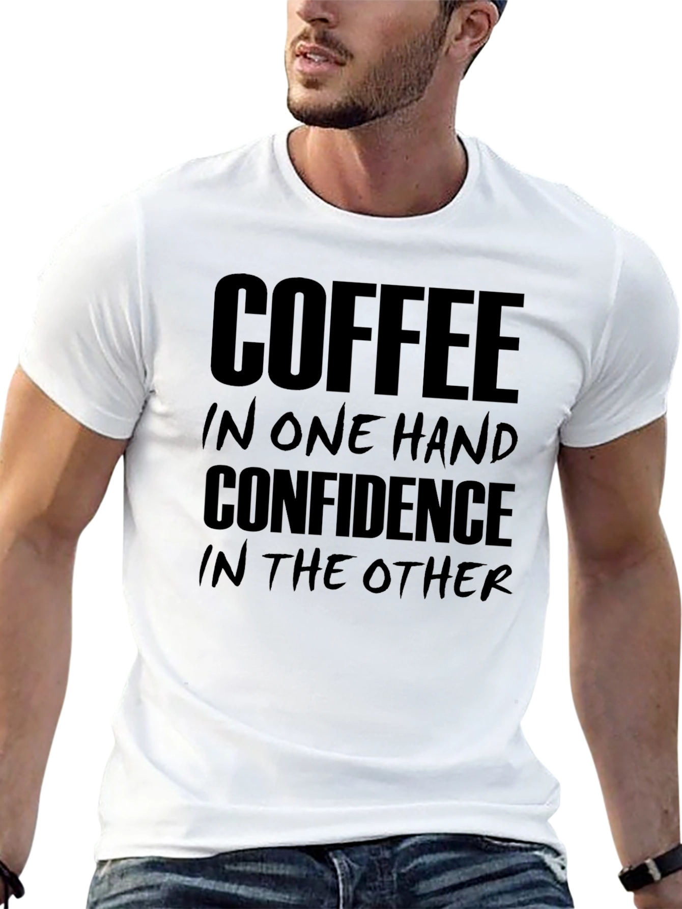 Coffee and Confidence Graphic T-Shirt