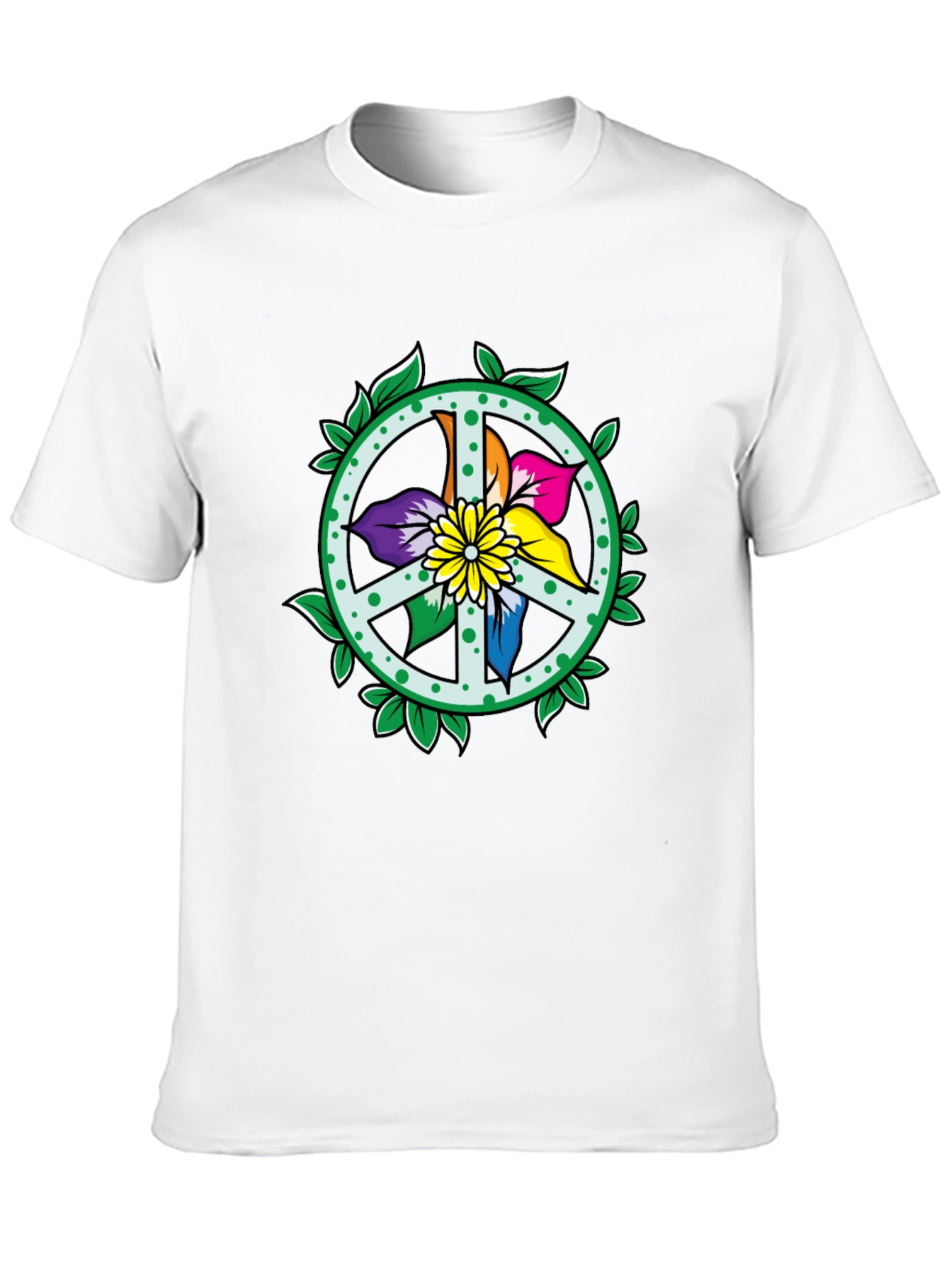 Peace Sign Flower T-Shirt - Nature Lover Tee