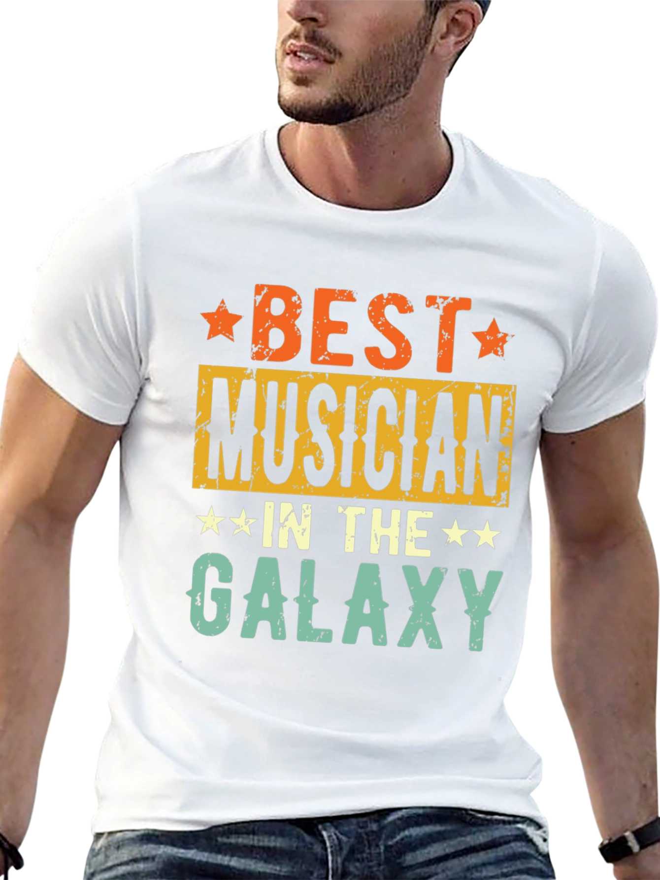 Best Musician in the Galaxy T-Shirt - Retro Style