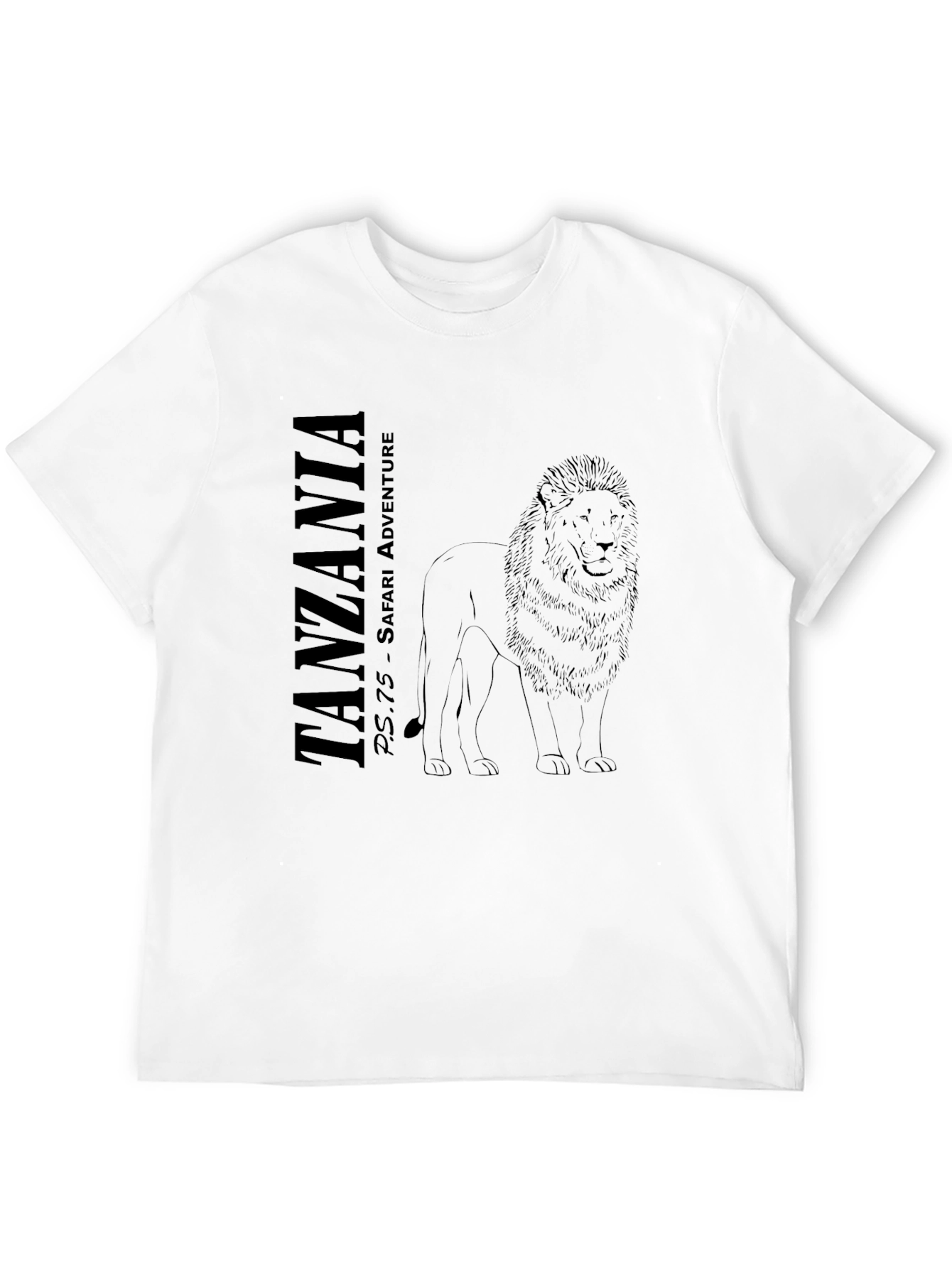 Tanzania Safari Adventure Black T-Shirt