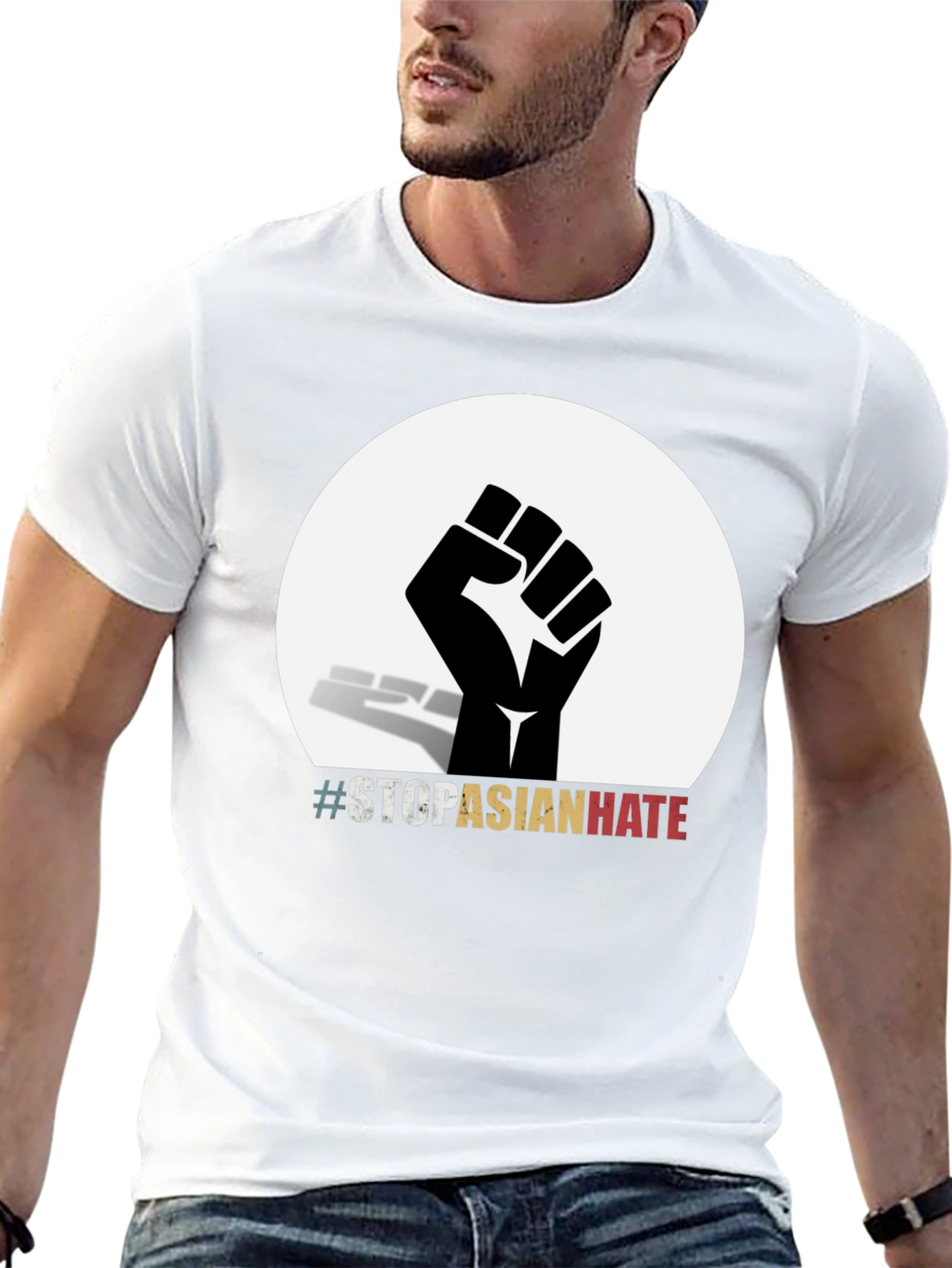 Stop Asian Hate T-Shirt - Fist Graphic Tee