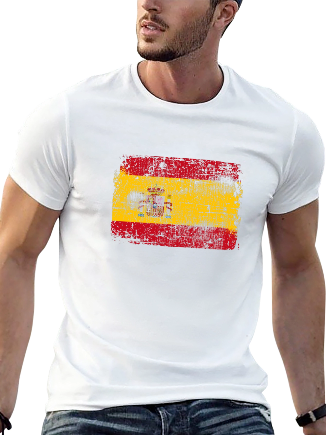 Spain Flag T-Shirt - Distressed Spanish Pride Tee
