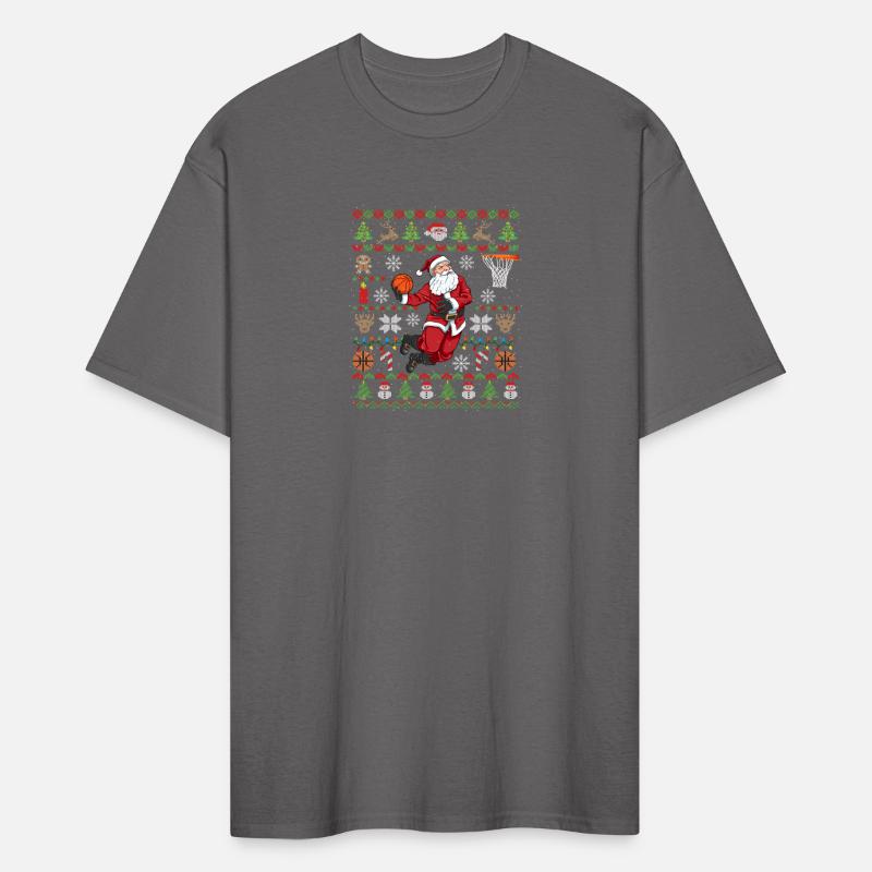 Santa Ugly Basketball Dunking