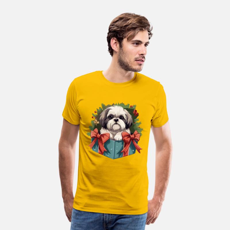 Shih Tzu Cute Dog Christmas Gift Tree Shirt