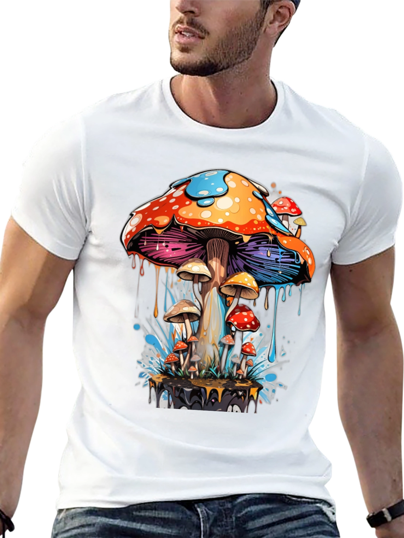 Psychedelic Mushroom T-Shirt - Unique Graphic Tee
