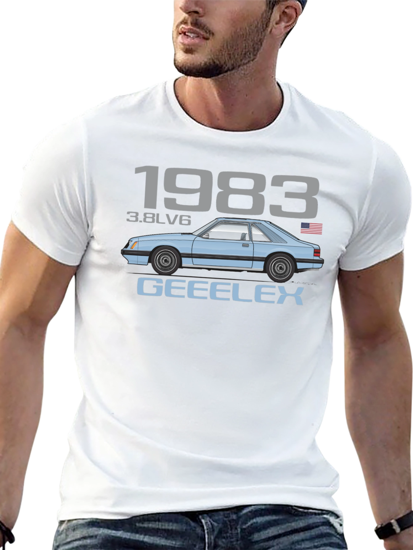 1983 3.8LV6 Car Graphic T-Shirt