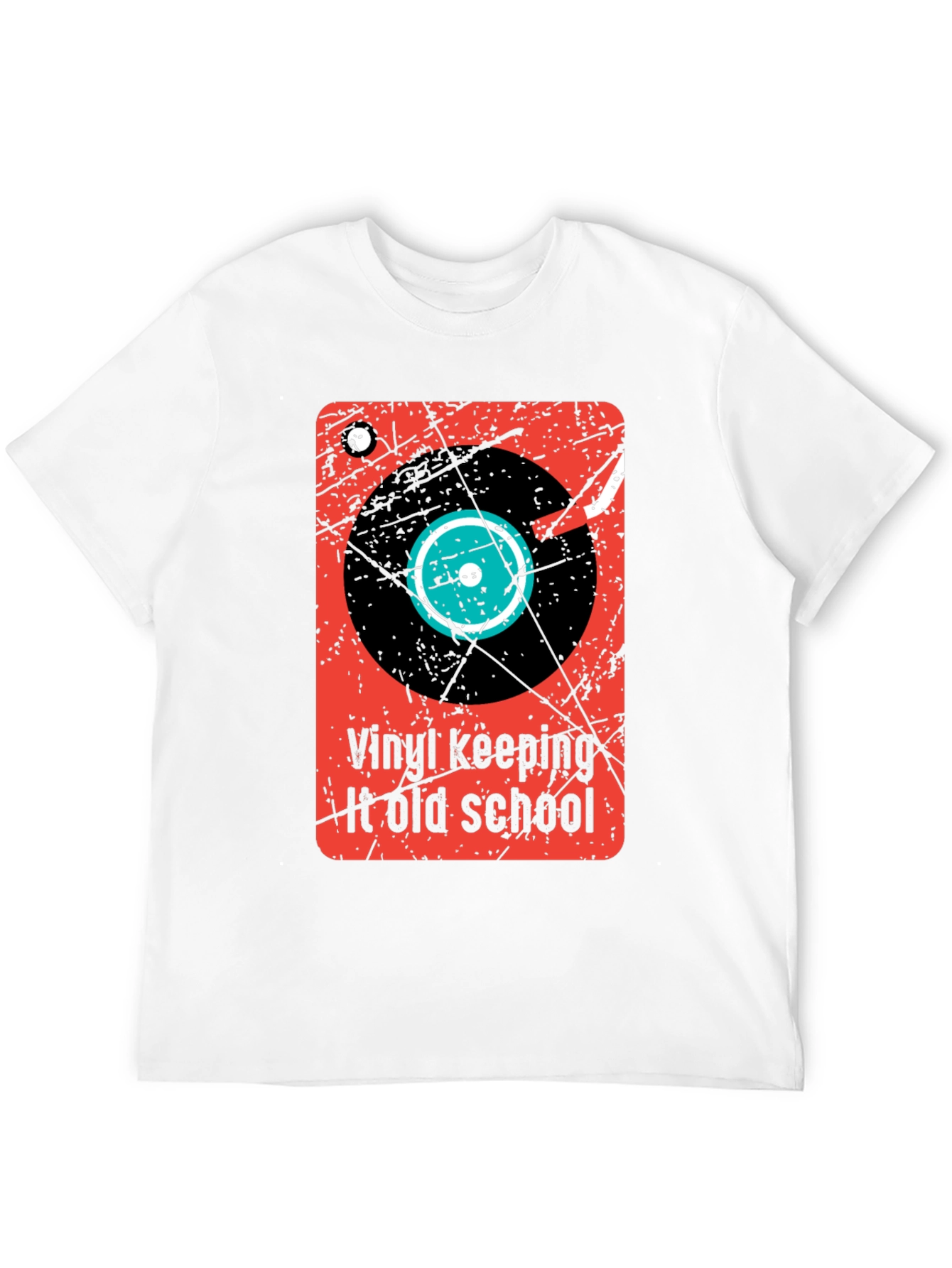 Vinyl Keeping It Old School Graphic T-Shirt