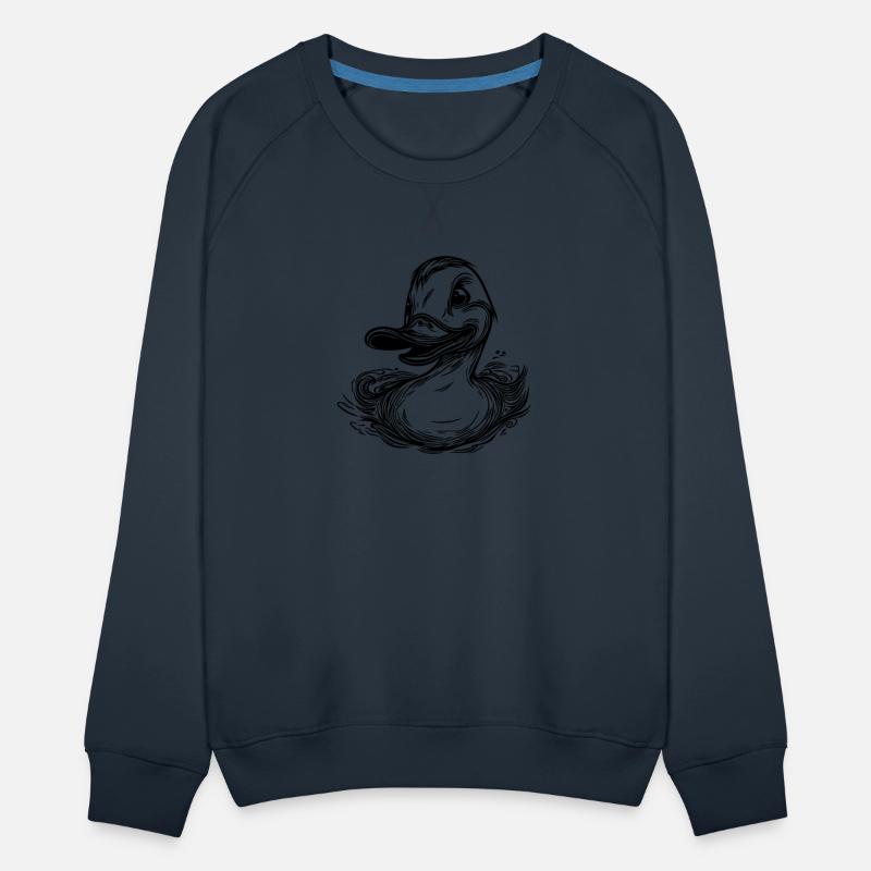 Swimming Duck With A Large Beak