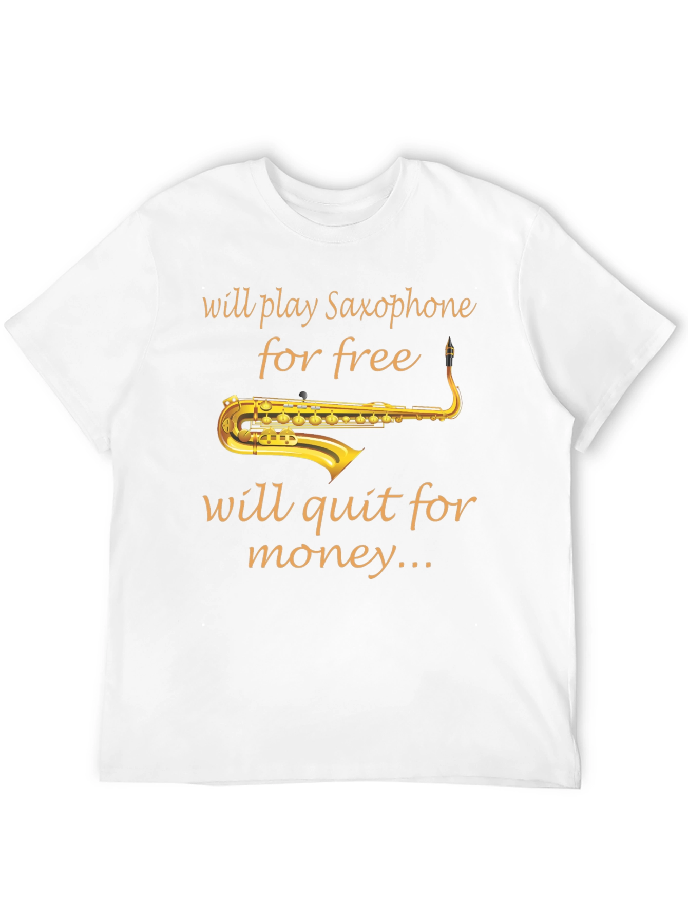 Saxophone Player Black T-Shirt - Music Lover Tee