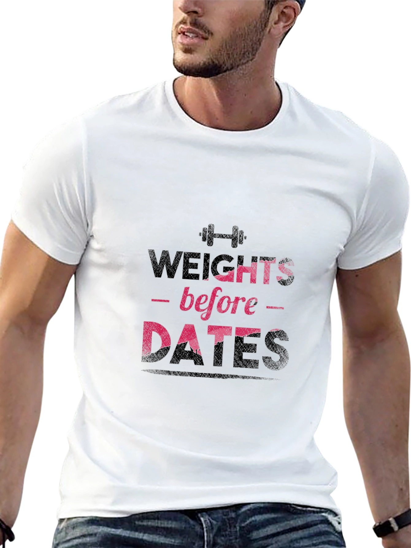 Weights Before Dates Graphic Tee