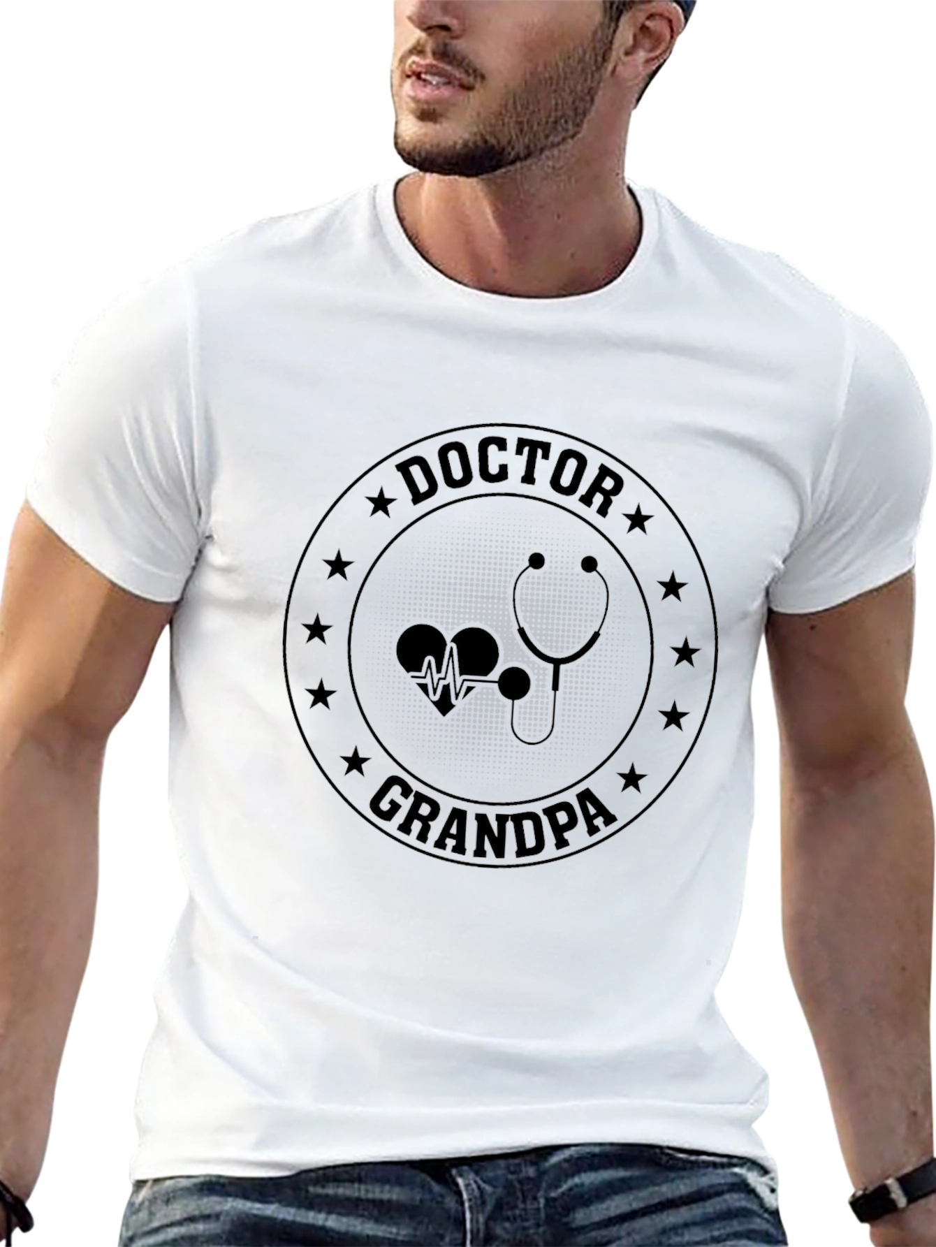 Doctor Grandpa T-Shirt - Unique Medical Design