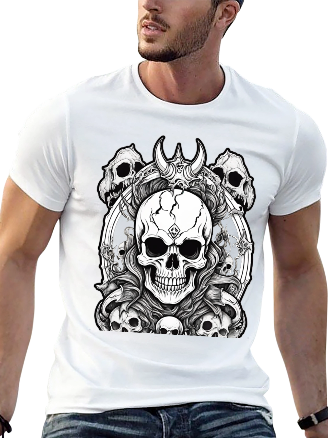 Skull T-Shirt - Gothic Horror Design