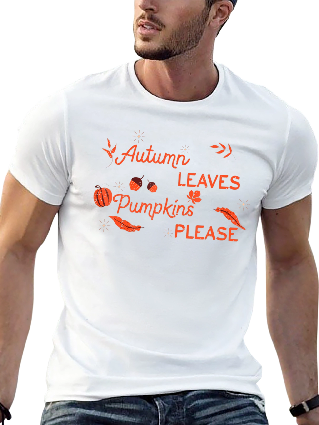 Autumn Leaves & Pumpkins T-Shirt