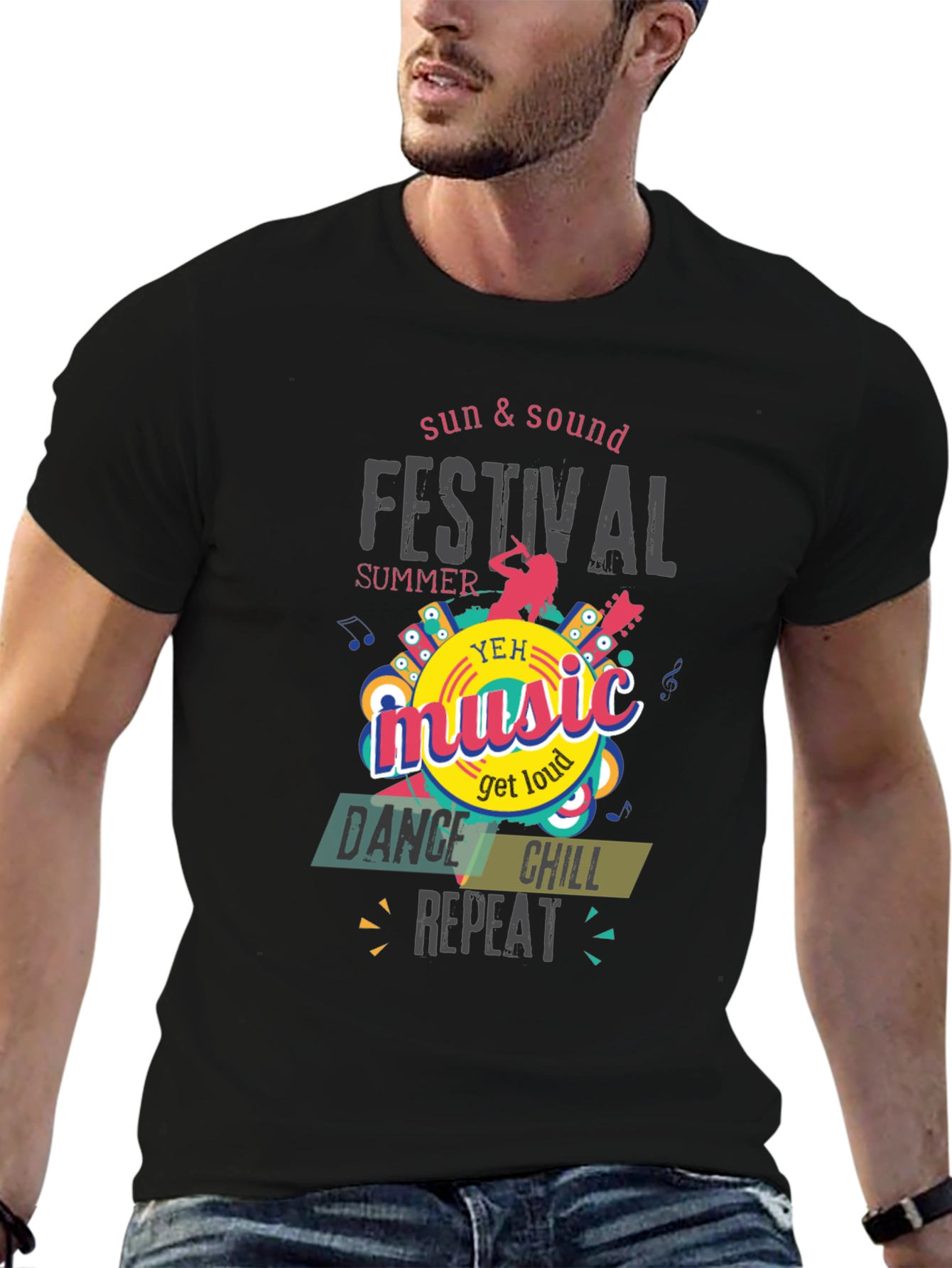 Summer Music Festival T-Shirt - Dance Chill Repeat