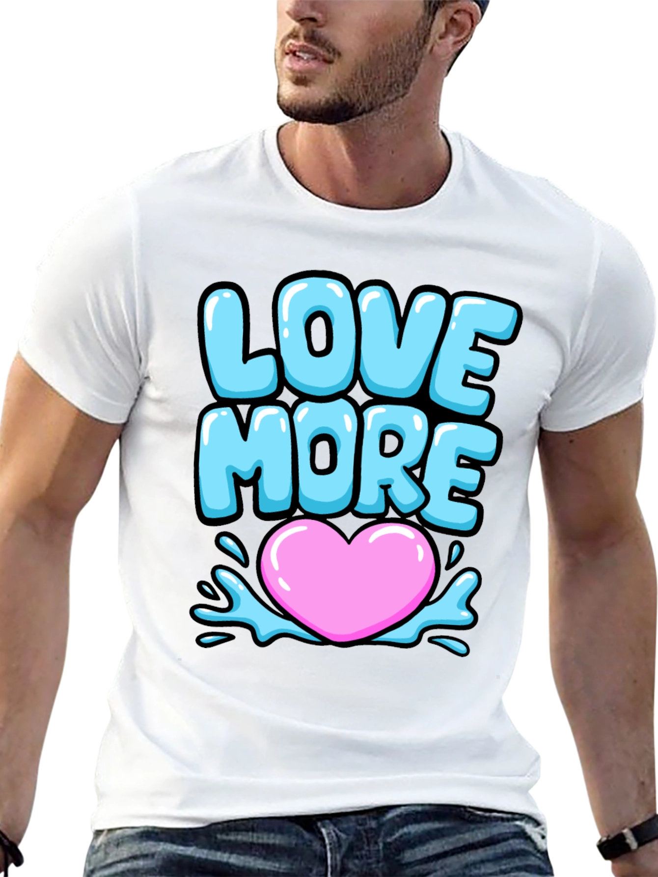 Love More Graphic Tee - Black