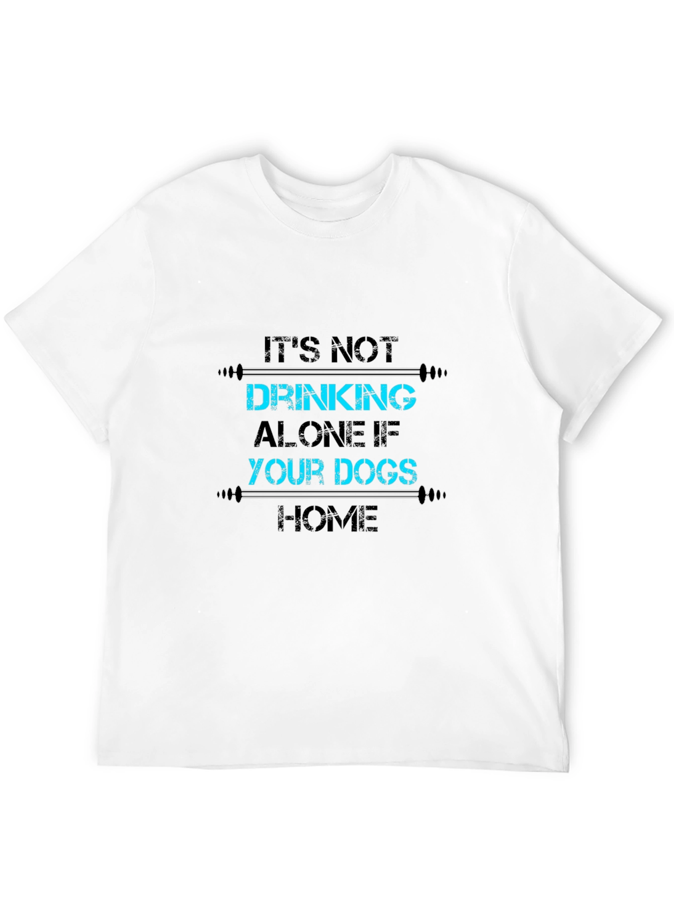 Drinking Alone Dogs T-Shirt - Funny Pet Lover Tee