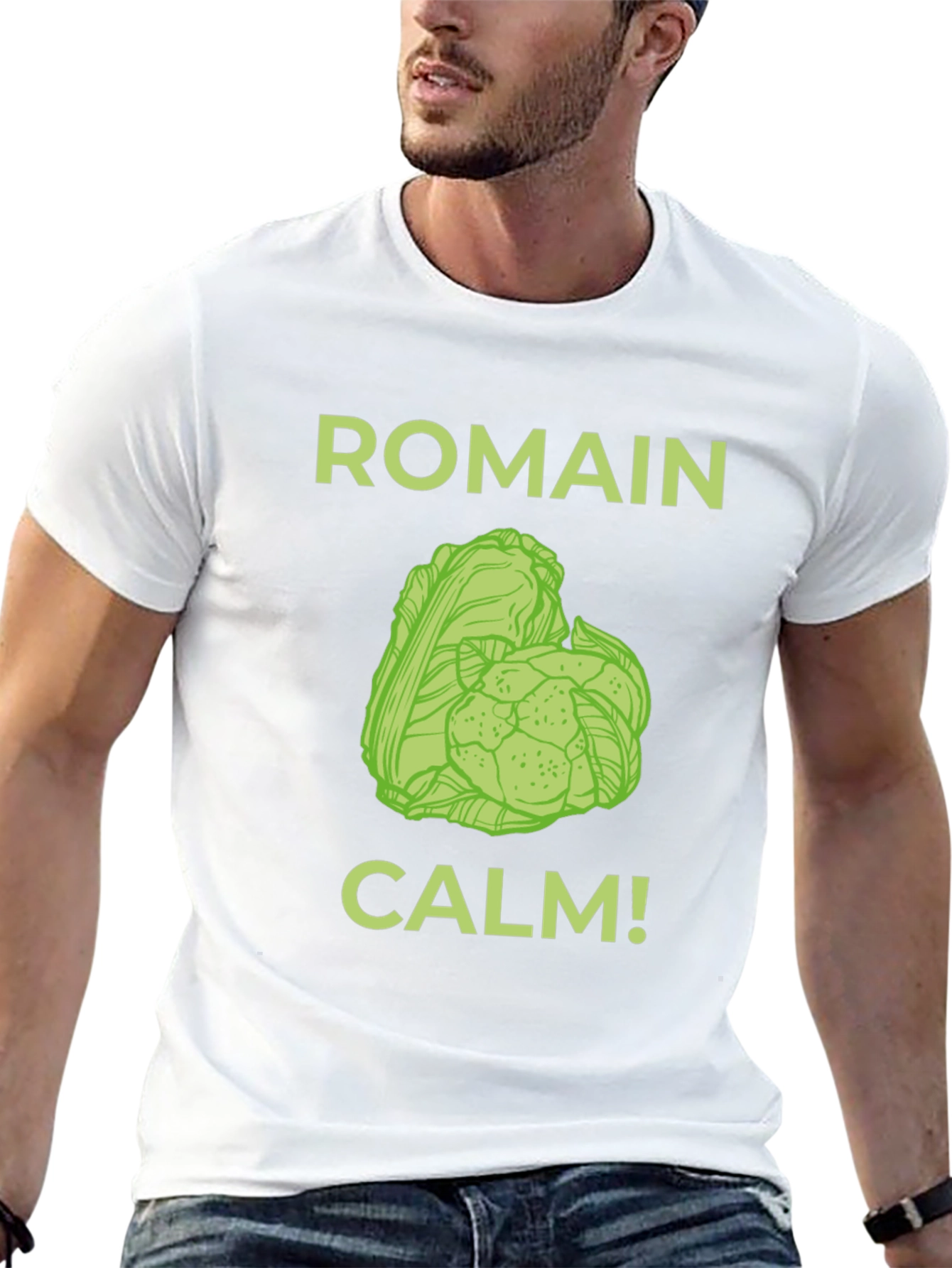 Romain Calm T-Shirt - Funny Foodie Tee