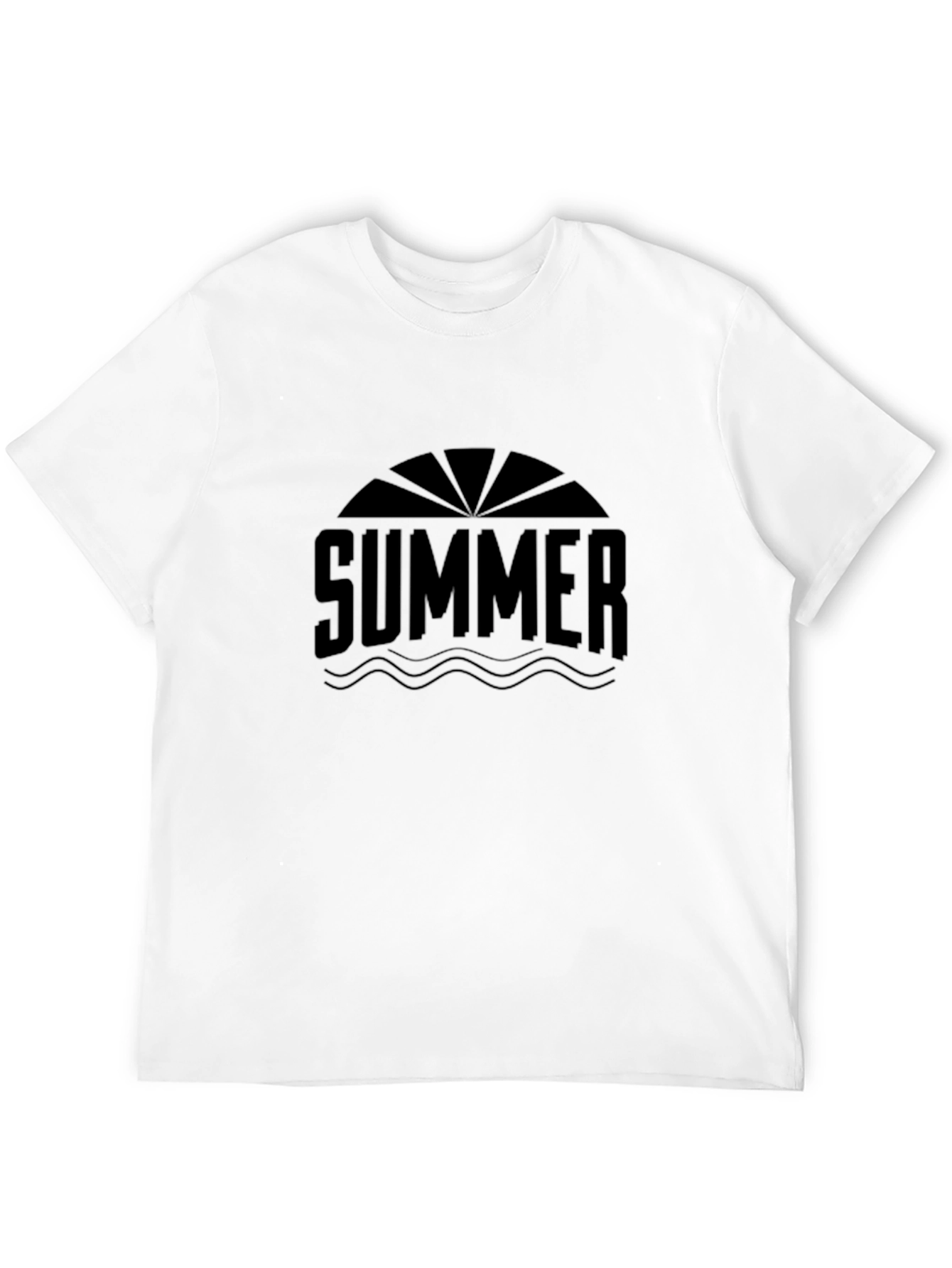 Summer Graphic Black T-Shirt