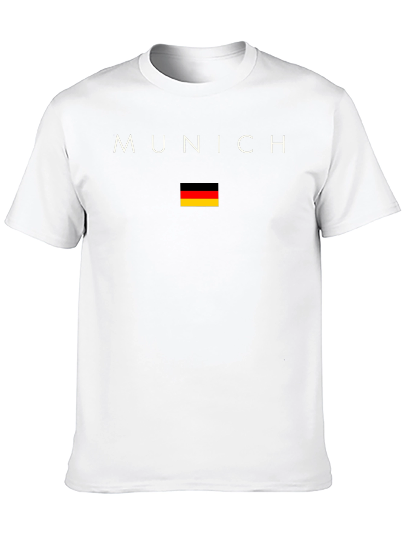 Munich Germany Flag Graphic Black T-Shirt