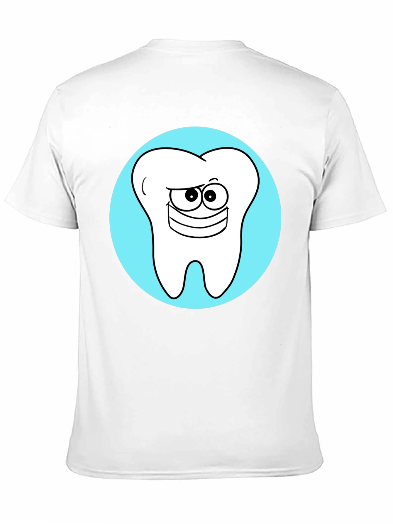 Smiling Tooth Graphic T-Shirt - Black Cotton Tee