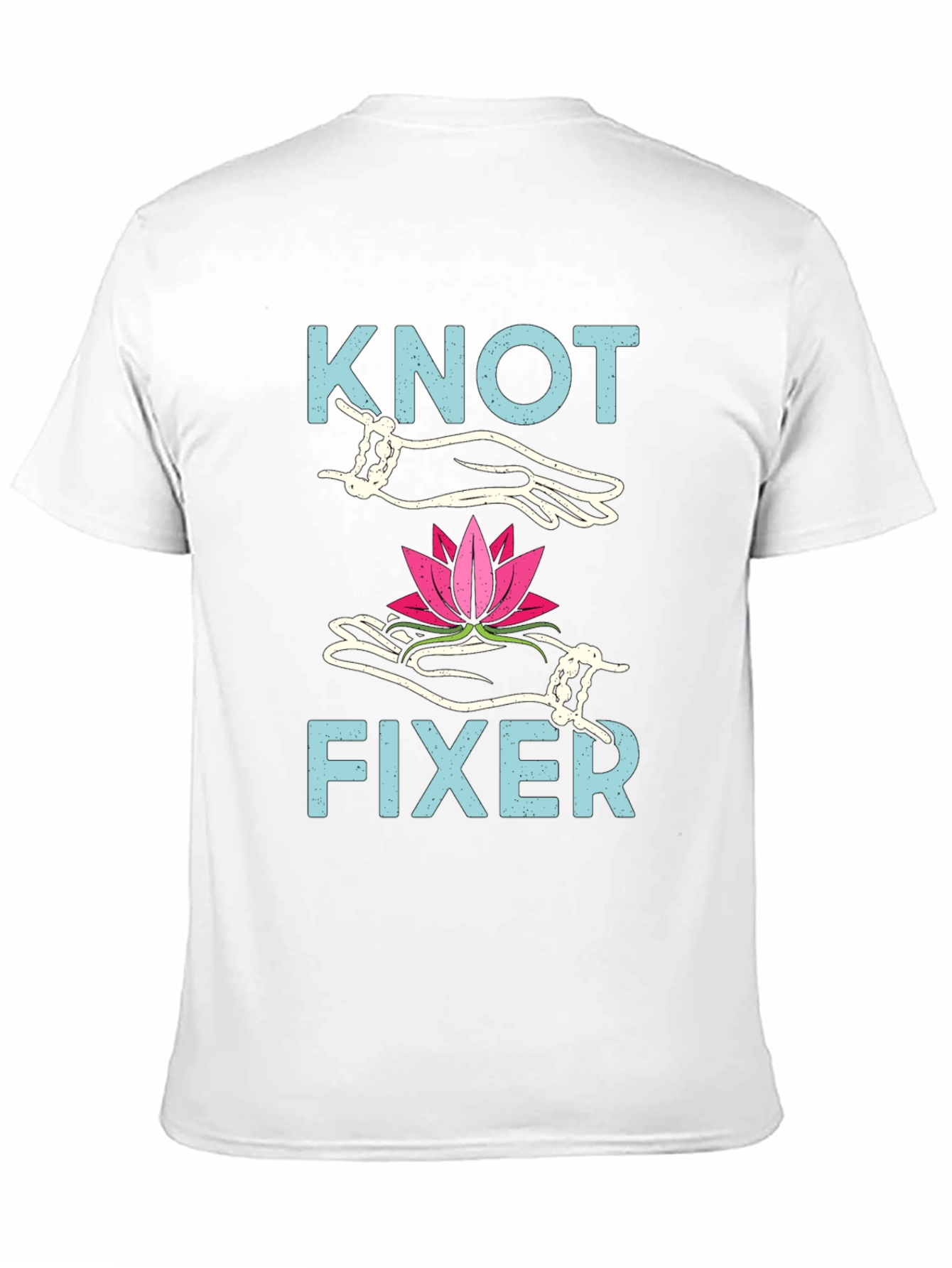 Knot Fixer T-Shirt - Lotus Flower Design