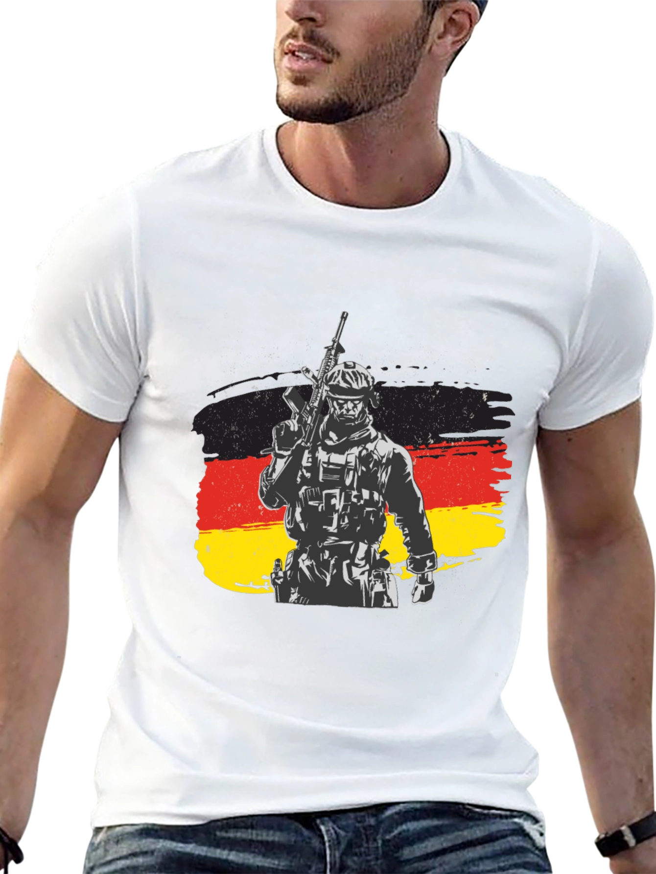 German Soldier Flag Graphic Tee