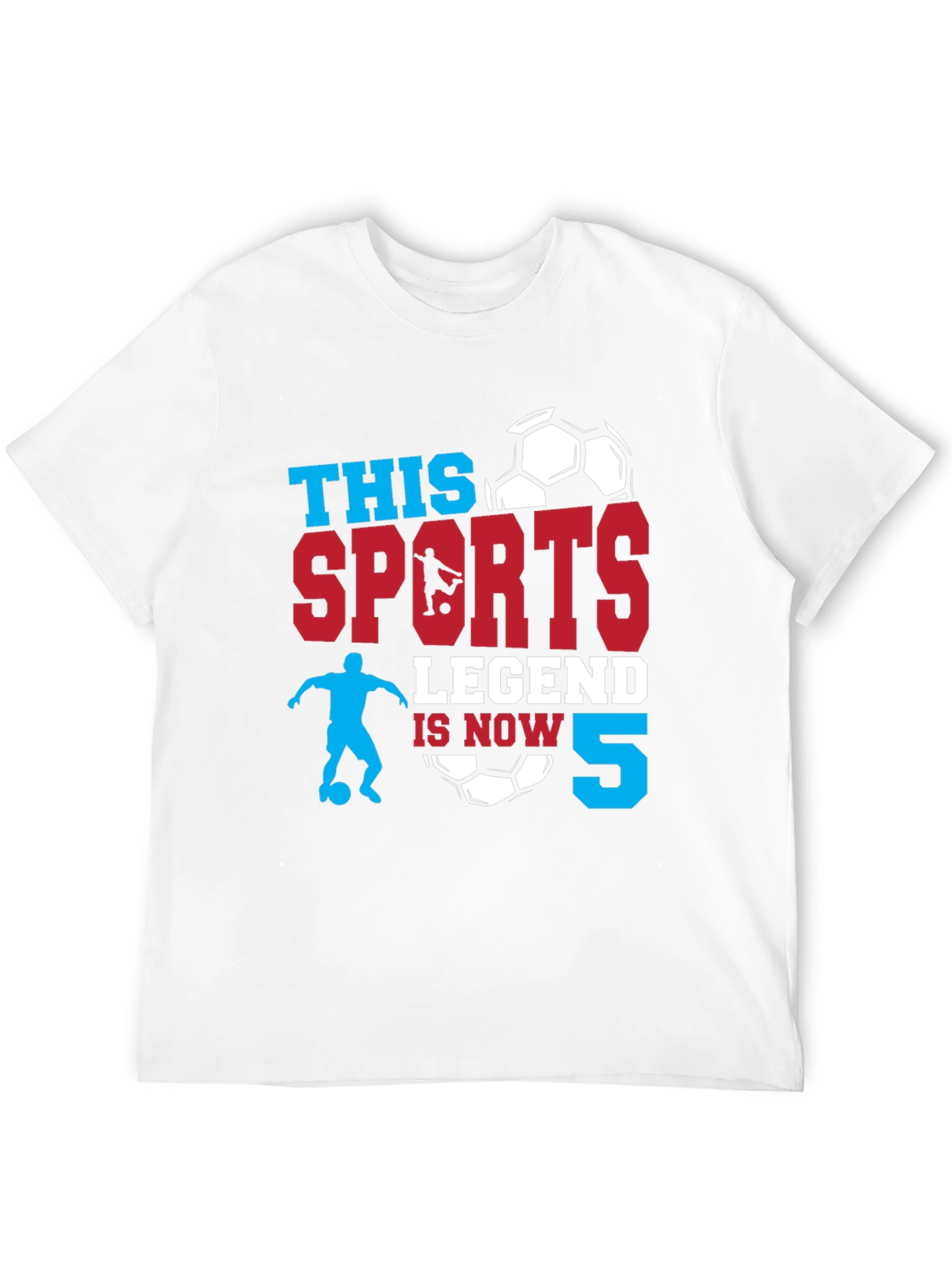 Sports Legend 5th Birthday T-Shirt - Soccer Theme