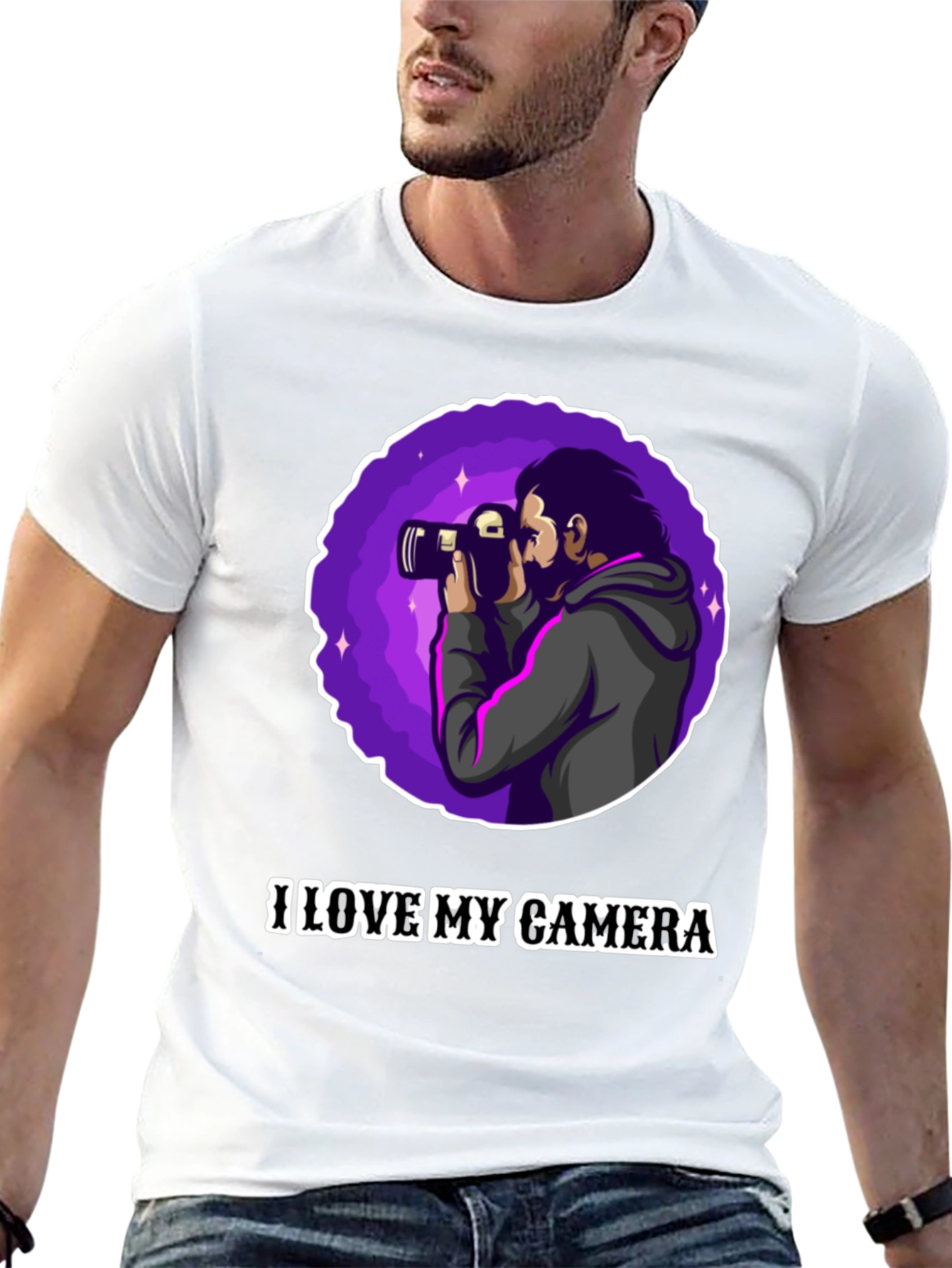 I Love My Camera Graphic T-Shirt