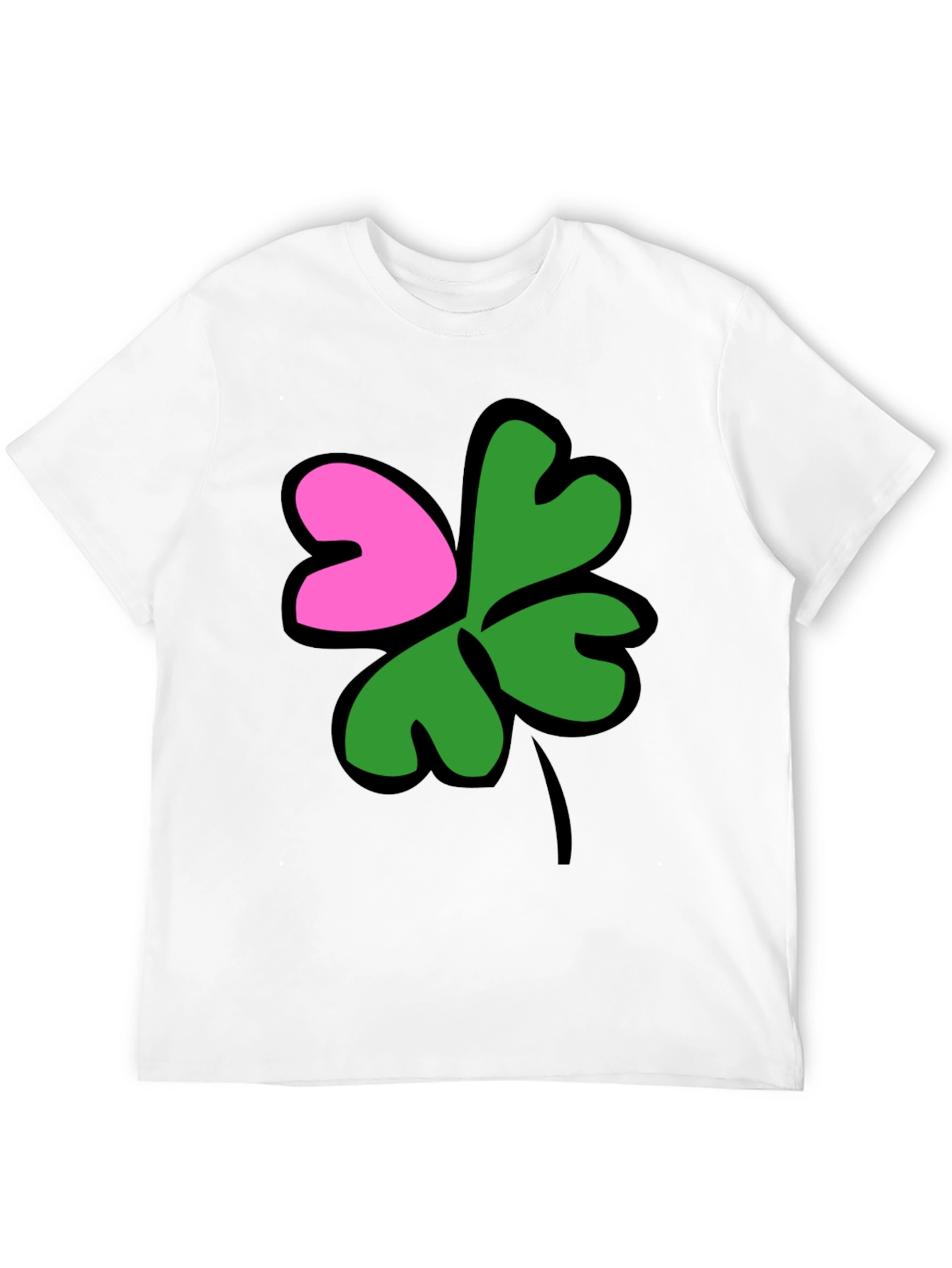 Lucky Clover Graphic Tee - Black
