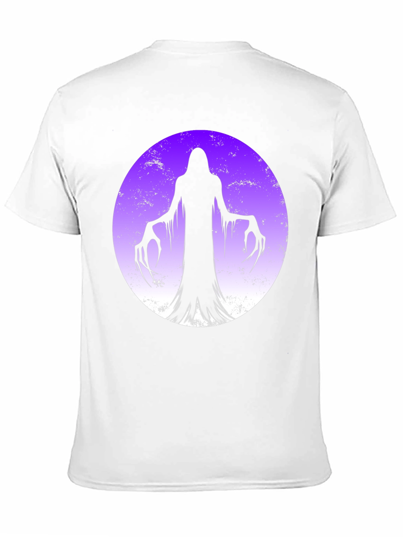 Spooky Ghost Moon Graphic T-Shirt - Halloween Ready!